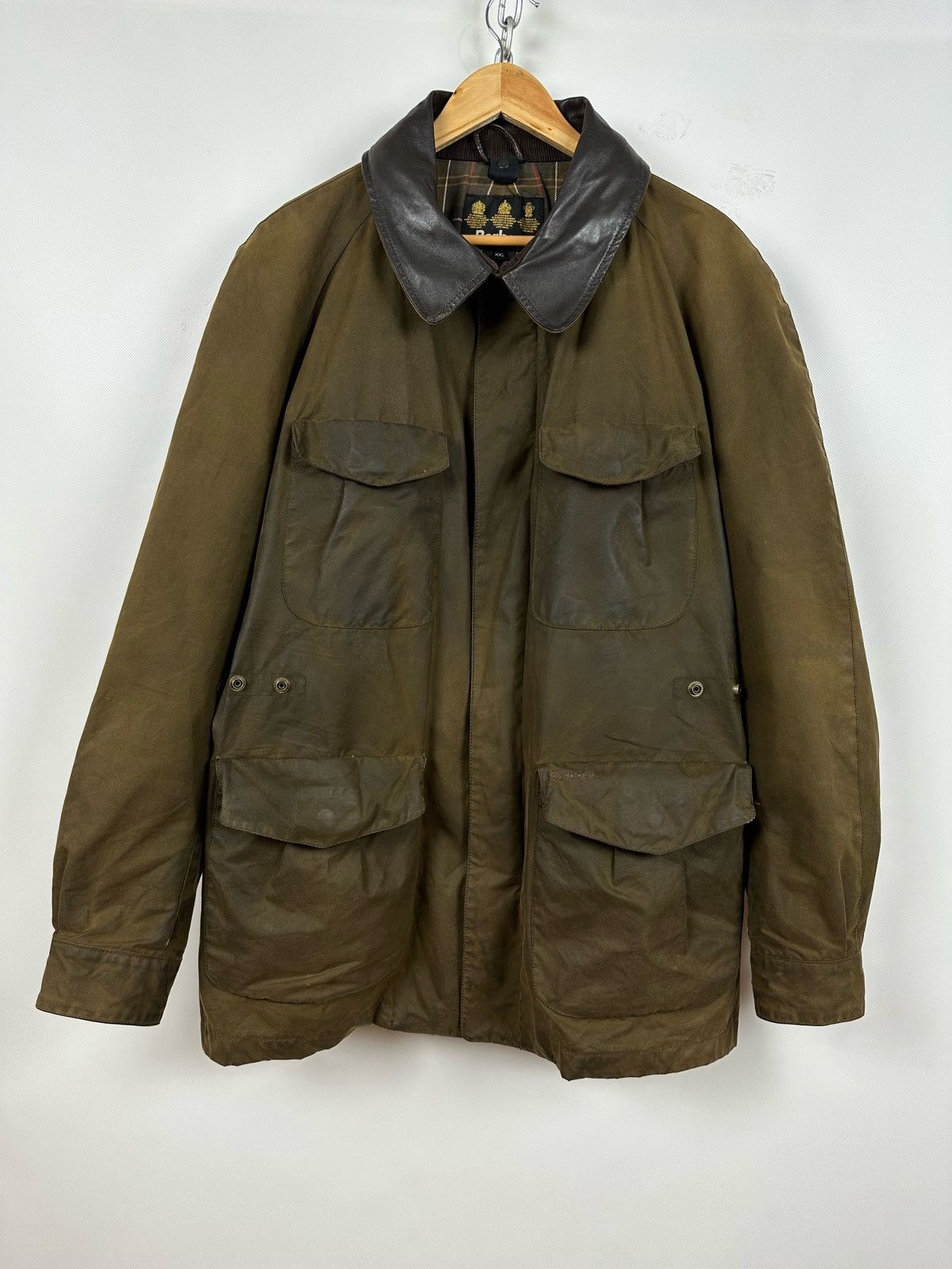 Barbour Barbour Tokito Horse Riding Hooded Leather Waxed Coat Jacket ...