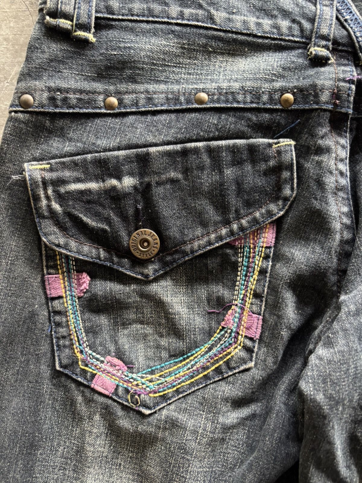 Hysteric Glamour FLARE BCBG JAPANESE JEANS PUNK STYLE WASHED SEASON FADE Size 30" / US 8 / IT 44 - 15 Thumbnail