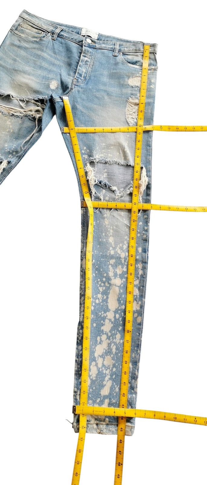 Halo Halo Thrashed Kpop Jeans Lookalike Amiri Jeans Size US 36 / EU 52 - 12 Thumbnail