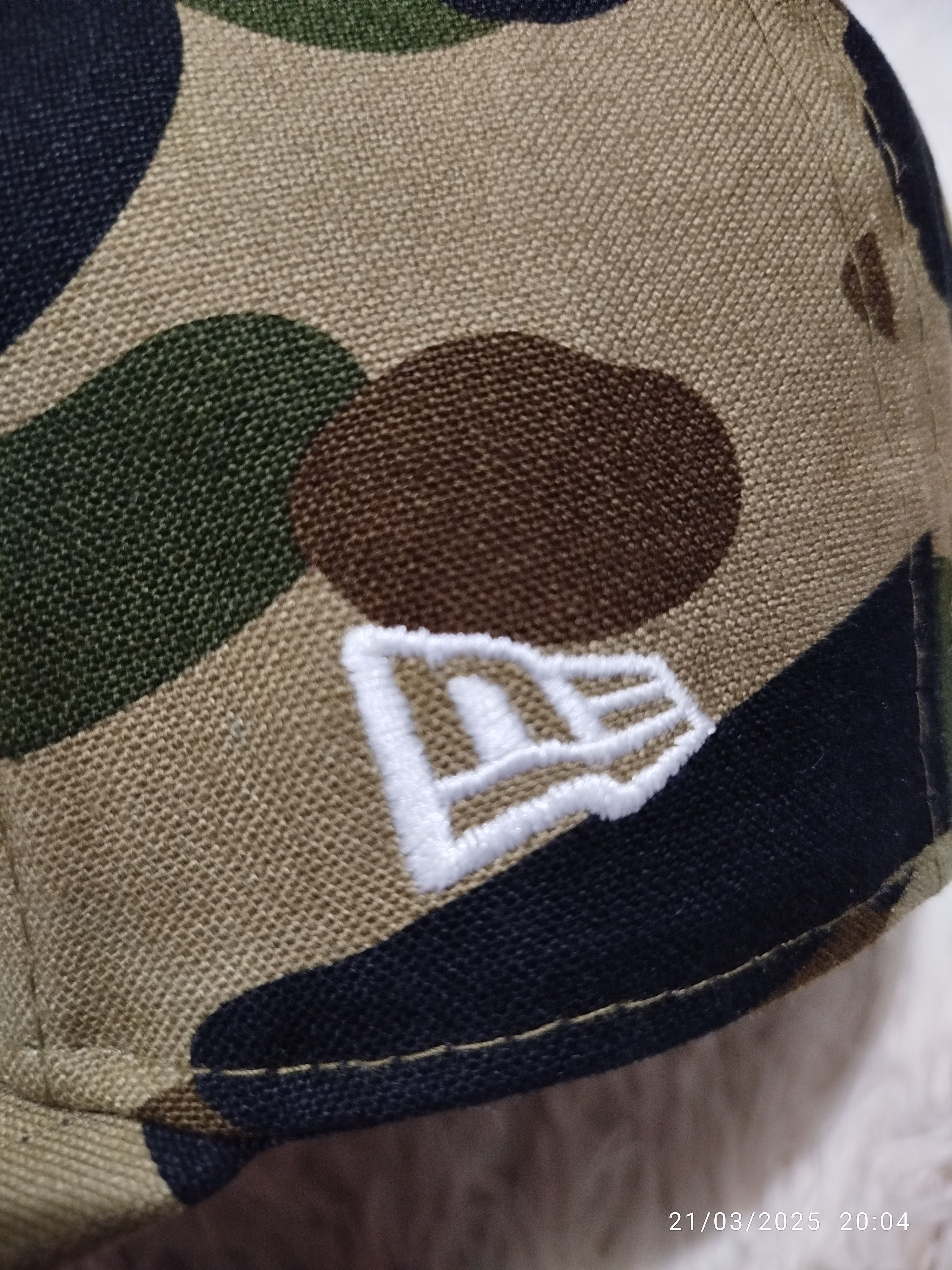 Bape Rare BAPE New Era 59 Fifty 7 ¼ 1st Camo Ape Head Cap Size ONE SIZE - 5 Thumbnail