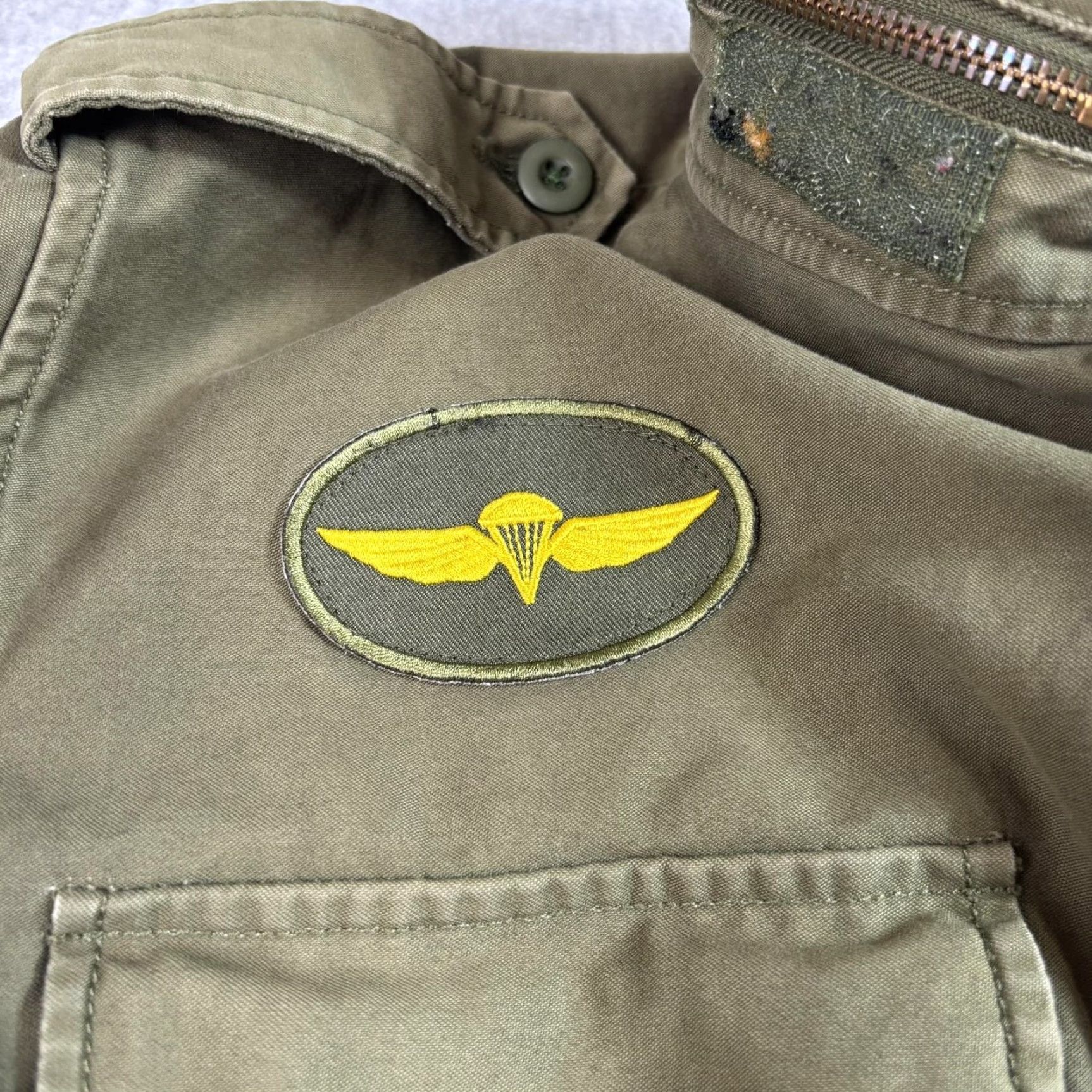 Olive Red Tornado Field Jacket Mens Large Olive Green Cotton Military Jacket Workwear Size US L / EU 52-54 / 3 - 5 Thumbnail