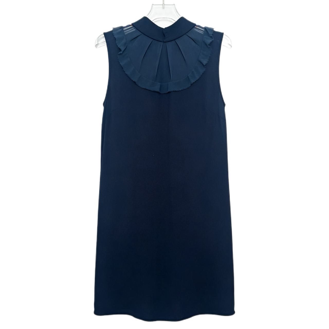 Miu Miu Miu Miu Black Mulberry Silk Sleeveless Dress K26WX Size XS / US 0-2 / IT 36-38 - 2 Thumbnail