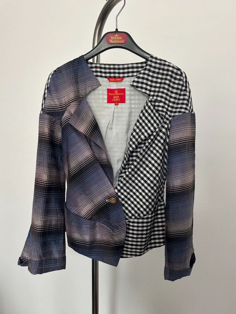 Vivienne Westwood Vivienne Westwood Vampiric checkered patchwork suit jacket Size S / US 4 / IT 40 - 1 Thumbnail