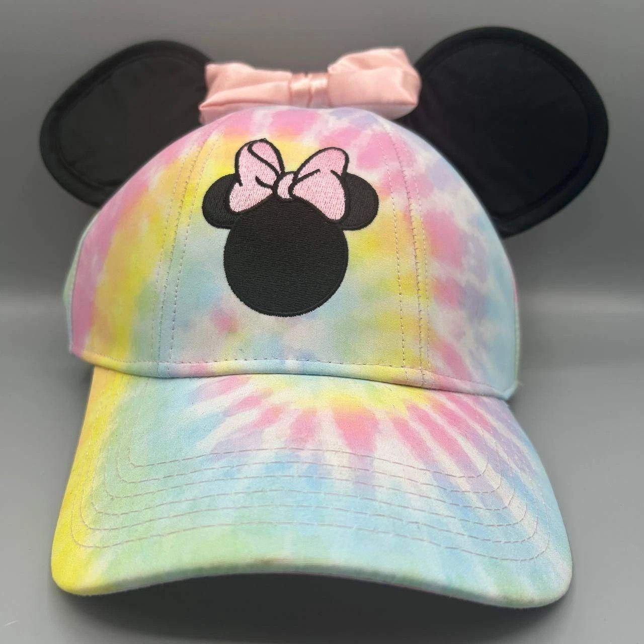 Disney Minnie Mouse Hat Women Sassy Bow Tie Dye Snap Back Cap Size ONE SIZE - 1 Thumbnail