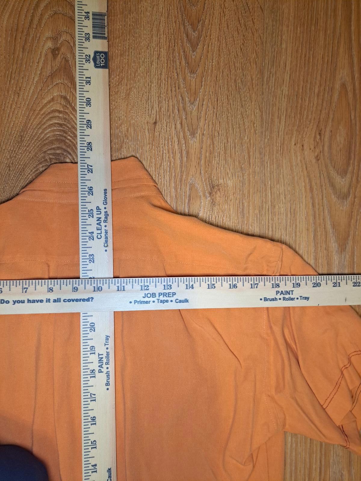 Daniel Cremieux Daniel Cremieux Button Up Shirt Medium Orange Linen Blend Size US M / EU 48-50 / 2 - 5 Thumbnail