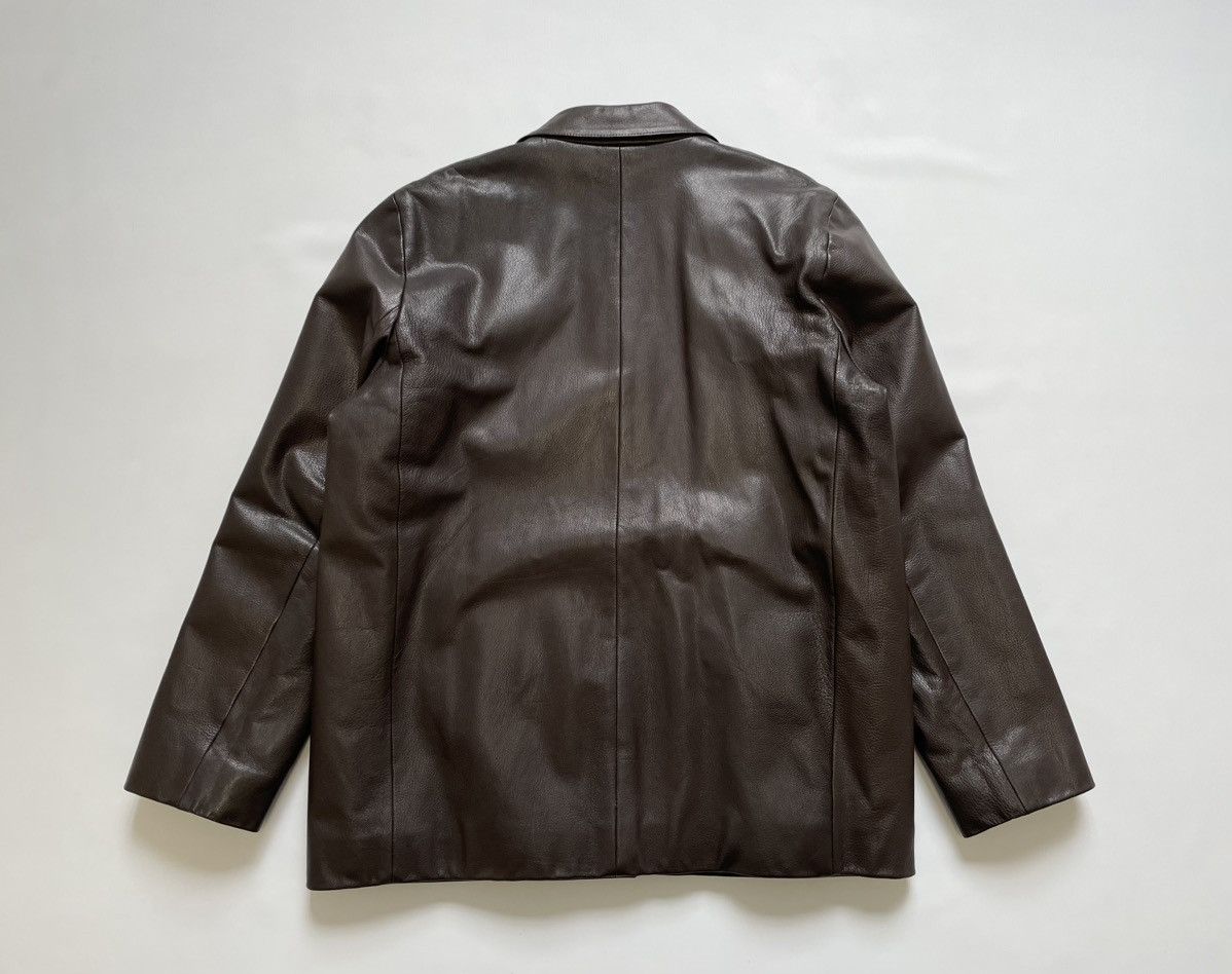 Prada A/W 2000 Button Front Brown Leather Jacket Size US S / EU 44-46 / 1 - 12 Thumbnail
