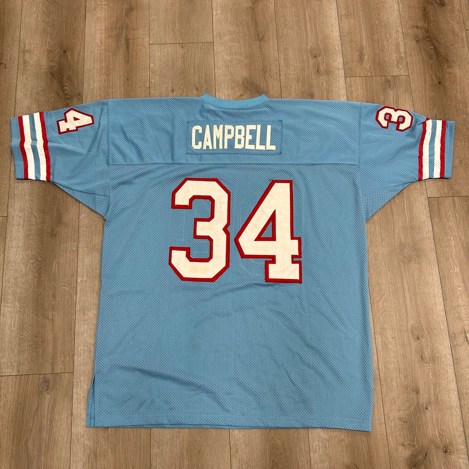Vintage Houston Oilers Earl Campbell 1980 Legacy Jersey Blue size 52 Size US XXL / EU 58 / 5 - 5 Thumbnail