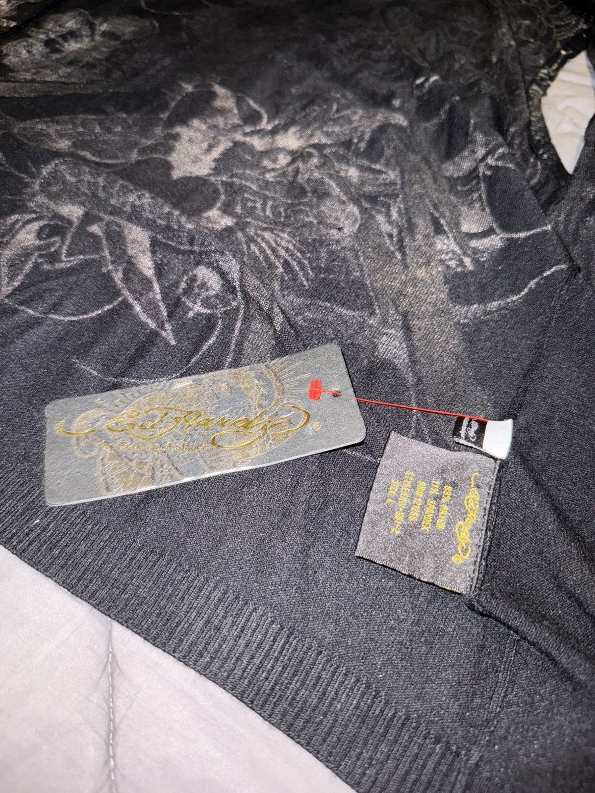 Ed Hardy Christian Audigier Ed Hardy hoodie vest from 2000s NWT Size L / US 10 / IT 46 - 4 Thumbnail