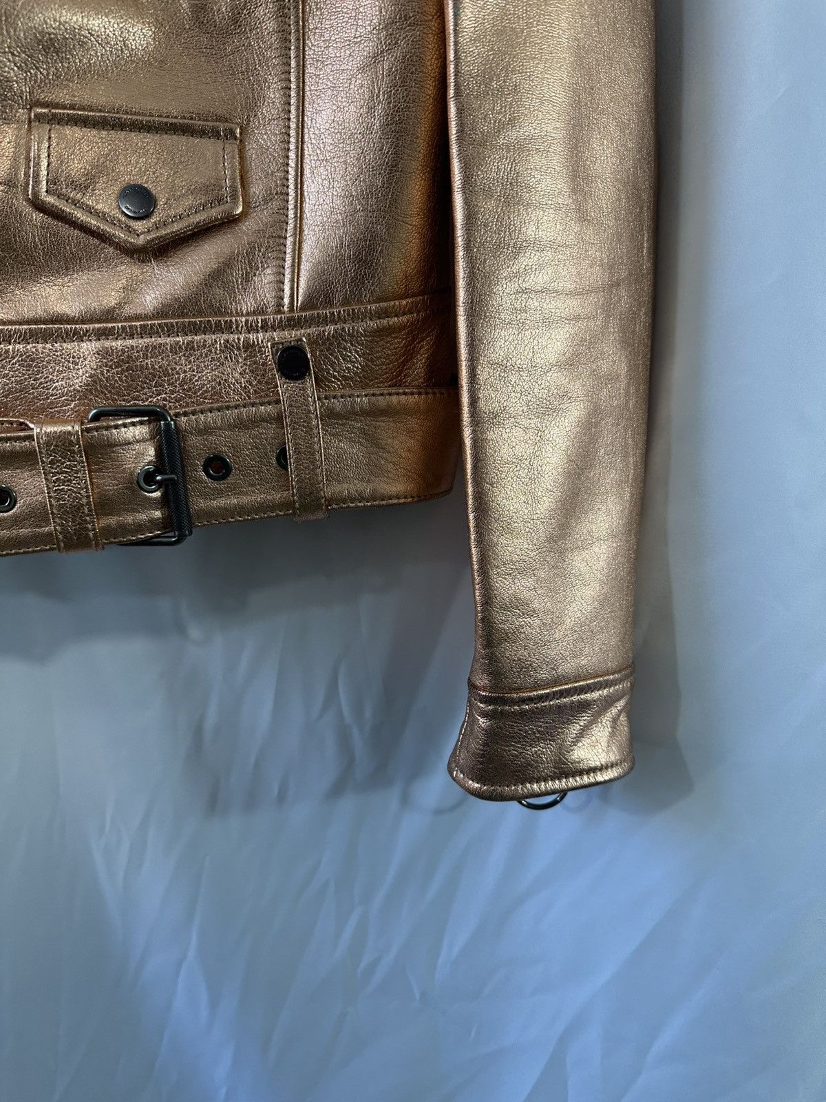 Off-White OFF-WHITE GOLD BIKER JACKET ARROWS Size S / US 4 / IT 40 - 7 Thumbnail