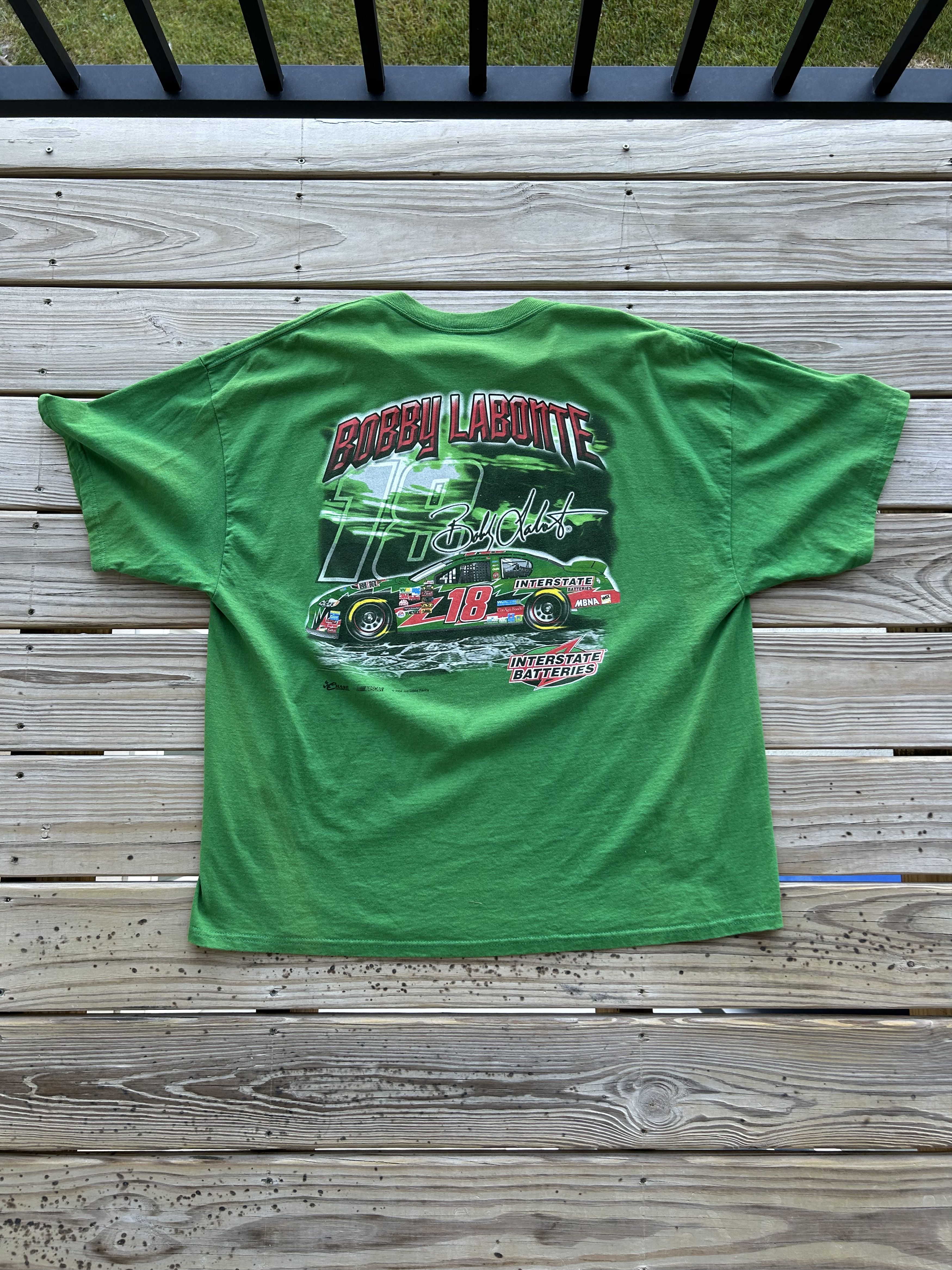 Vintage 2004 Chase Bobby Labonte Graphic Tee Size US XL / EU 56 / 4 - 2 Thumbnail