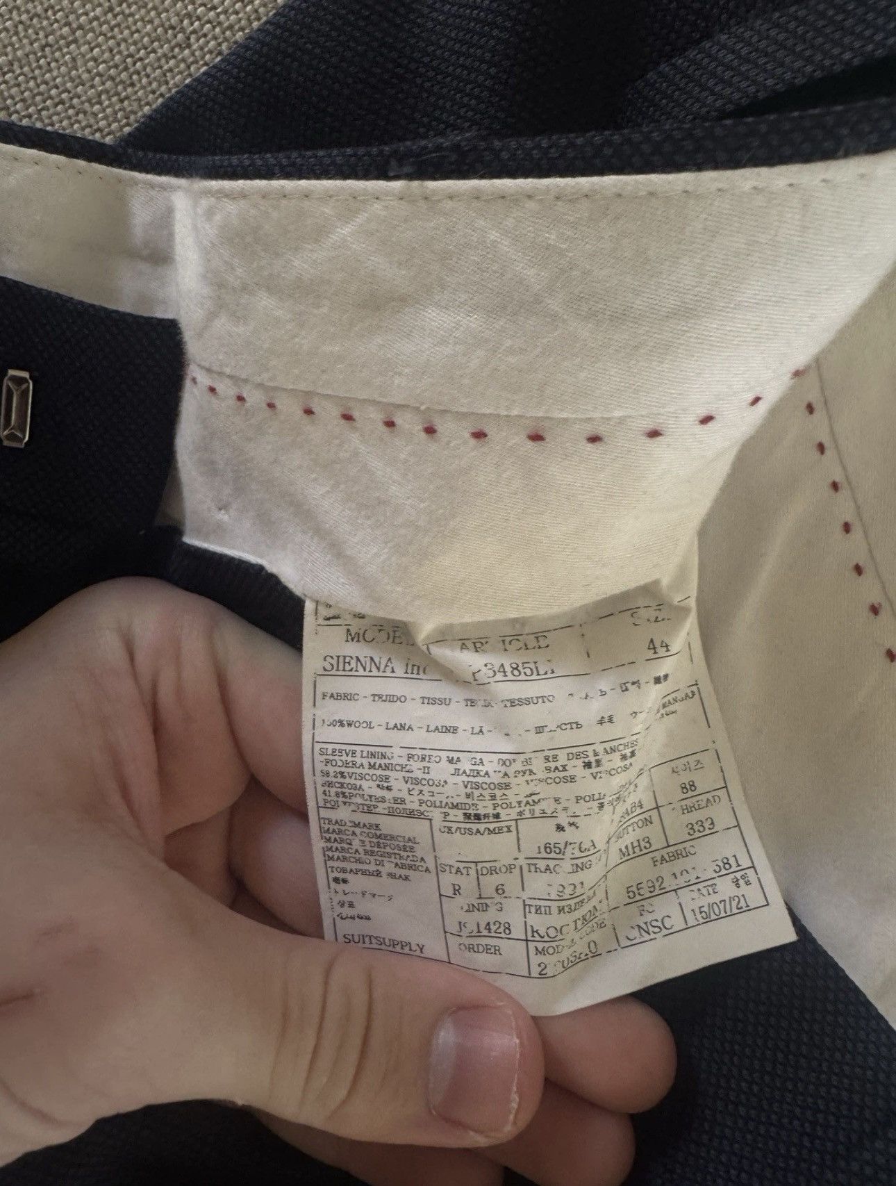 Suitsupply SUITSUPPLY x Vitale Barberis Canonico Wool Sienna Suit Size 34R - 17 Thumbnail