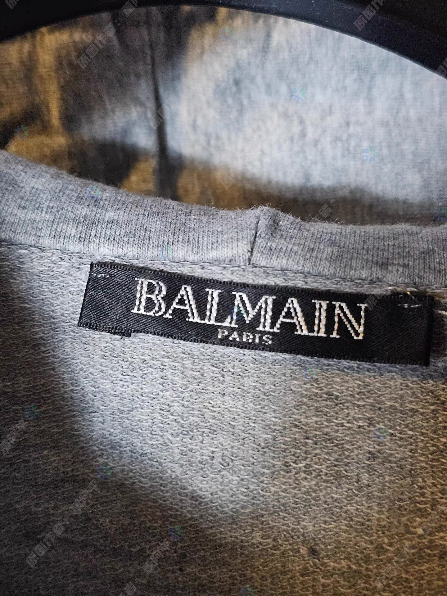Balmain Balmain Men's Gray Lightweight Hoodie Q4 Size US M / EU 48-50 / 2 - 3 Thumbnail