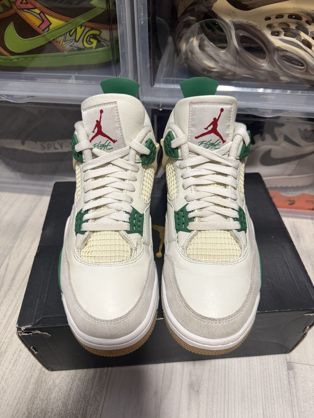 Nike SB Air Jordan 4 Retro SB Pine Green Size US 9.5 / EU 42-43 - 4 Thumbnail