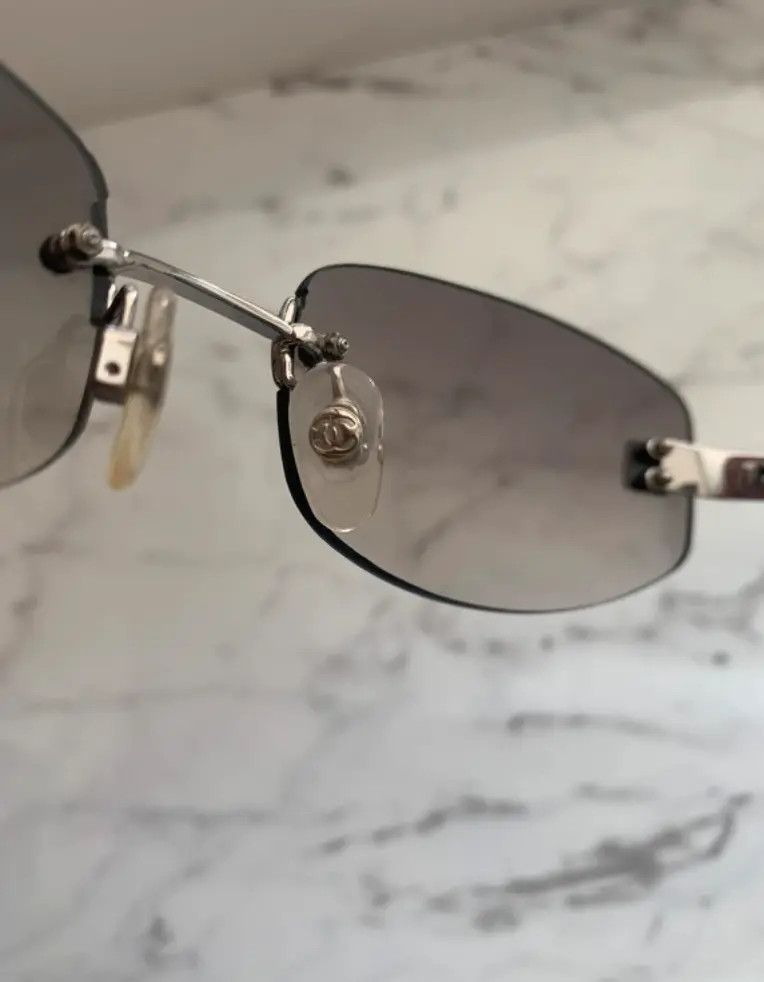 Chanel × Vintage CHANEL SUNGLASSES 4067 LOGO ICONIC 4017 Mask RI901 Size ONE SIZE - 3 Thumbnail