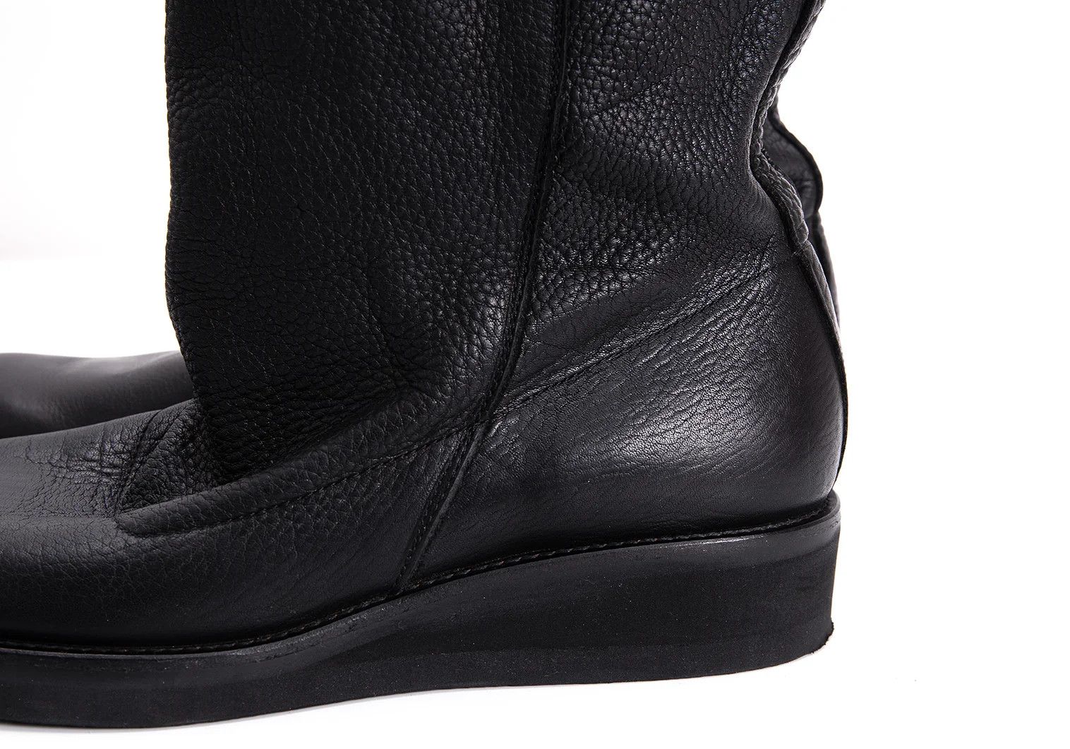 Yohji Yamamoto Yohji Yamamoto Leather Long Boots Black 26cm Size US 9 / EU 42 - 6 Thumbnail
