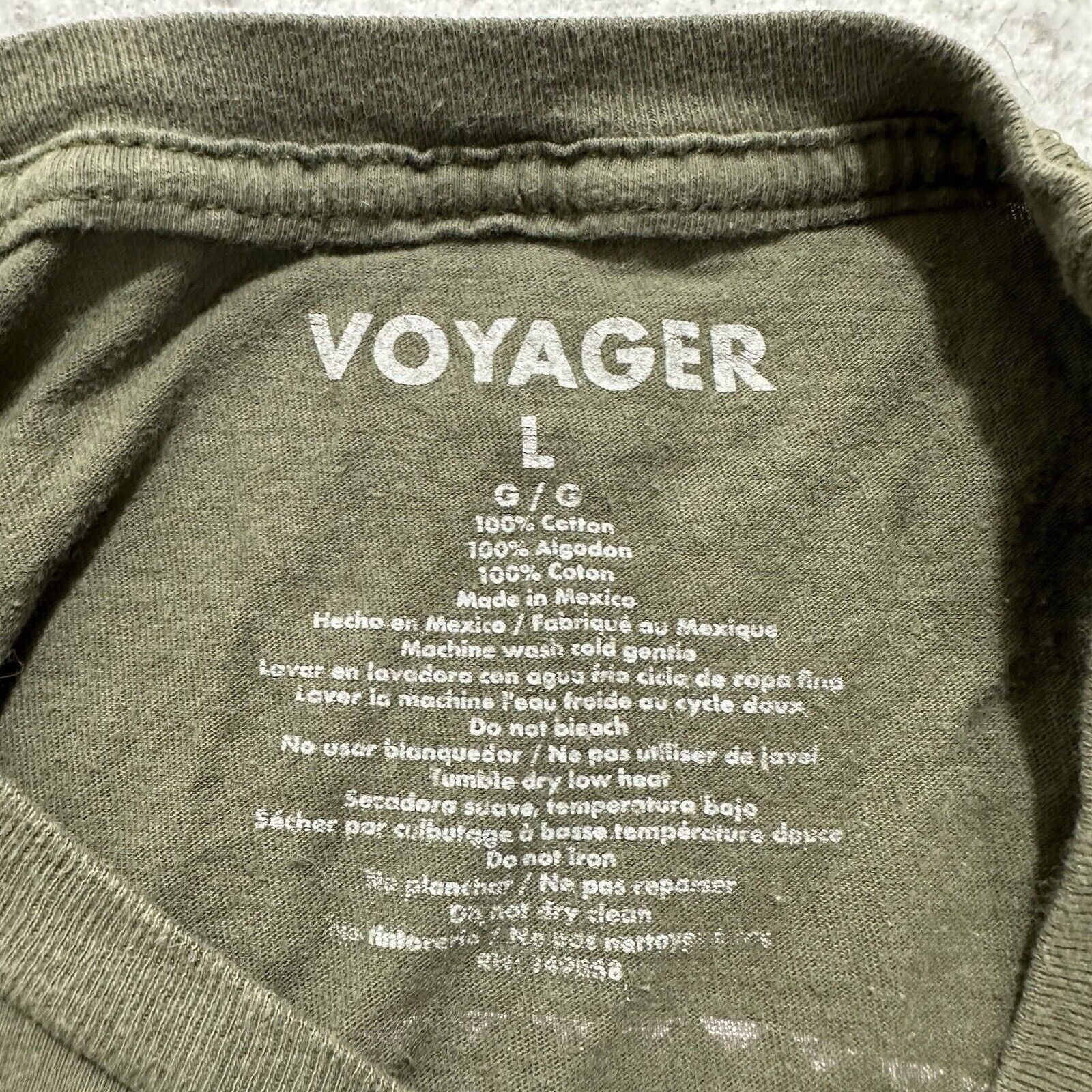 Other Voyager Large Crewneck Graphic T Shirt Outdoors Olive Green Size US L / EU 52-54 / 3 - 7 Thumbnail