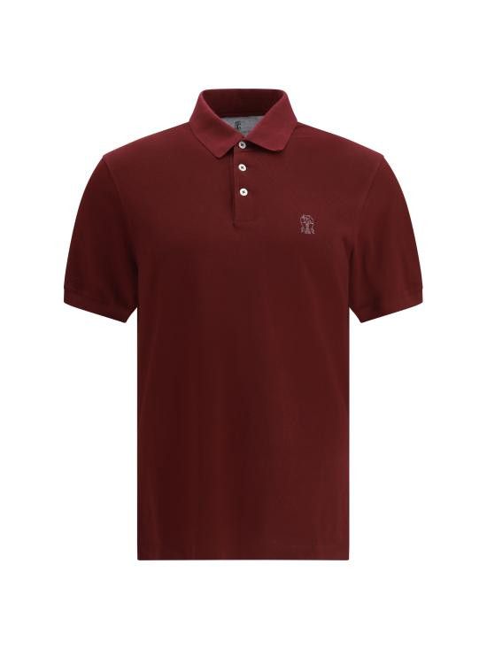 Brunello Cucinelli BRUNELLO CUCINELLI Men Polo Shirts ME8548770 COA16 Red Size US XL / EU 56 / 4 - 1 Thumbnail
