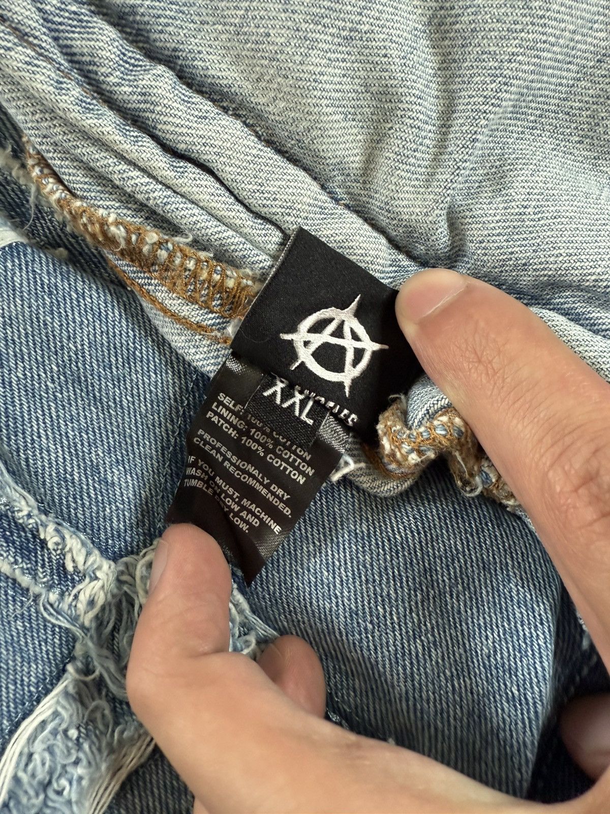 Revenge Revenge spider web denim jacket Size US XXL / EU 58 / 5 - 9 Thumbnail