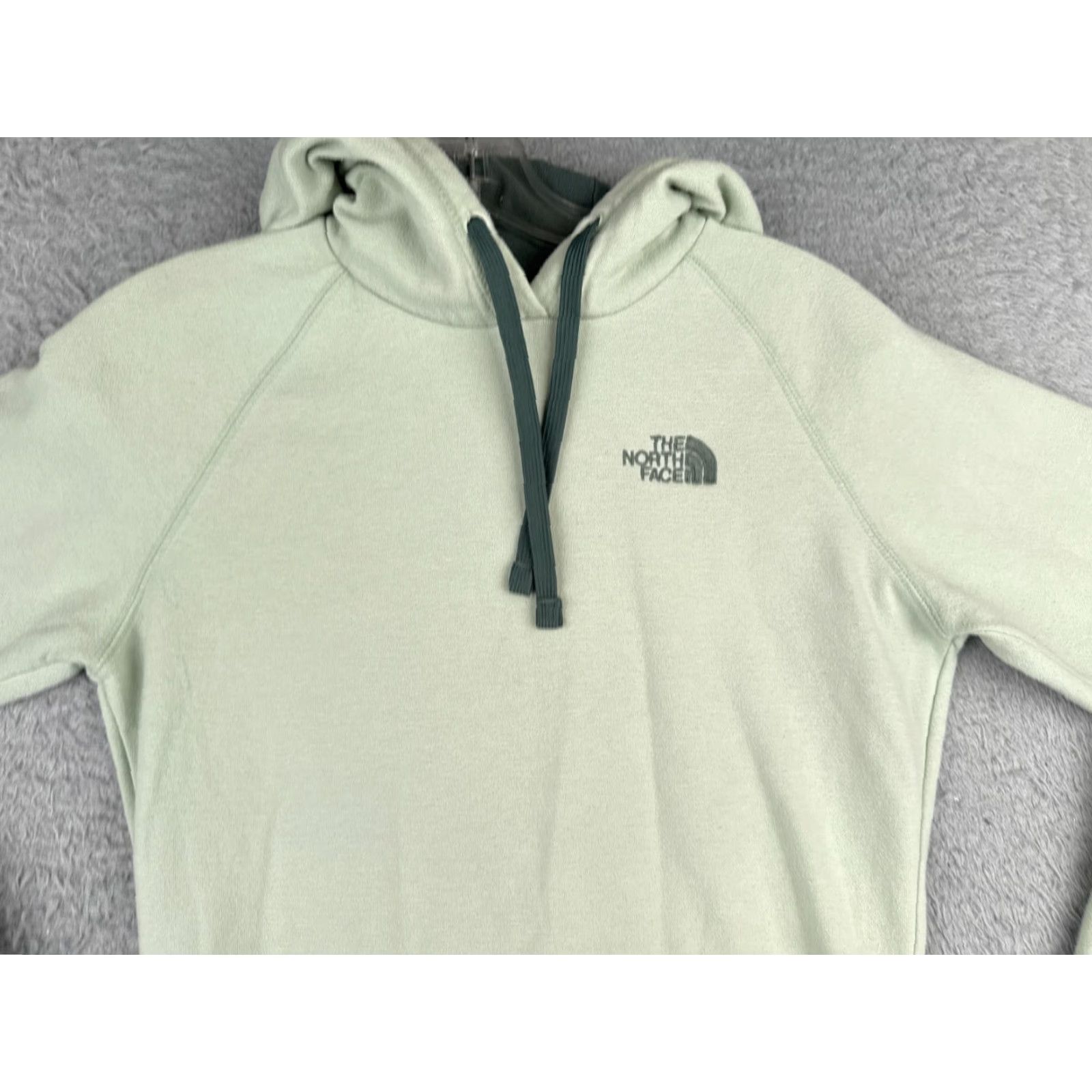 The North Face The North Face Hoodie Womens Small Green Pullover Jersey Cotton Blend Logo Pocket Casual Size S / US 4 / IT 40 - 4 Thumbnail