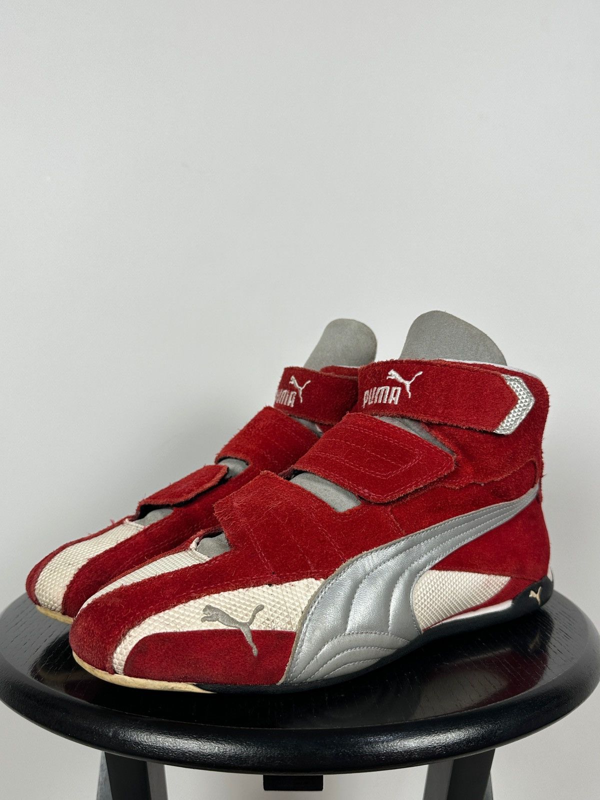 Puma Vintage Puma F1 KartCat SpeedCat Red Suede Sneakers Size US 10 / EU 43 - 8 Thumbnail
