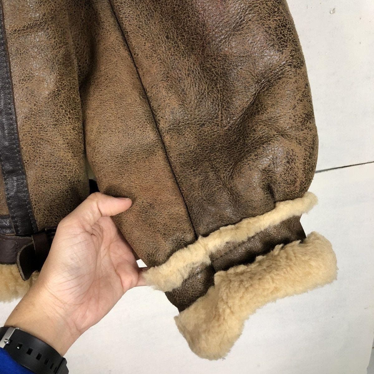 Aero Leathers 🔥TRUE VINTAGE 70’s GOLDEN BEAR SHEARLING FLIGHT JACKET B3 Size US M / EU 48-50 / 2 - 20 Thumbnail