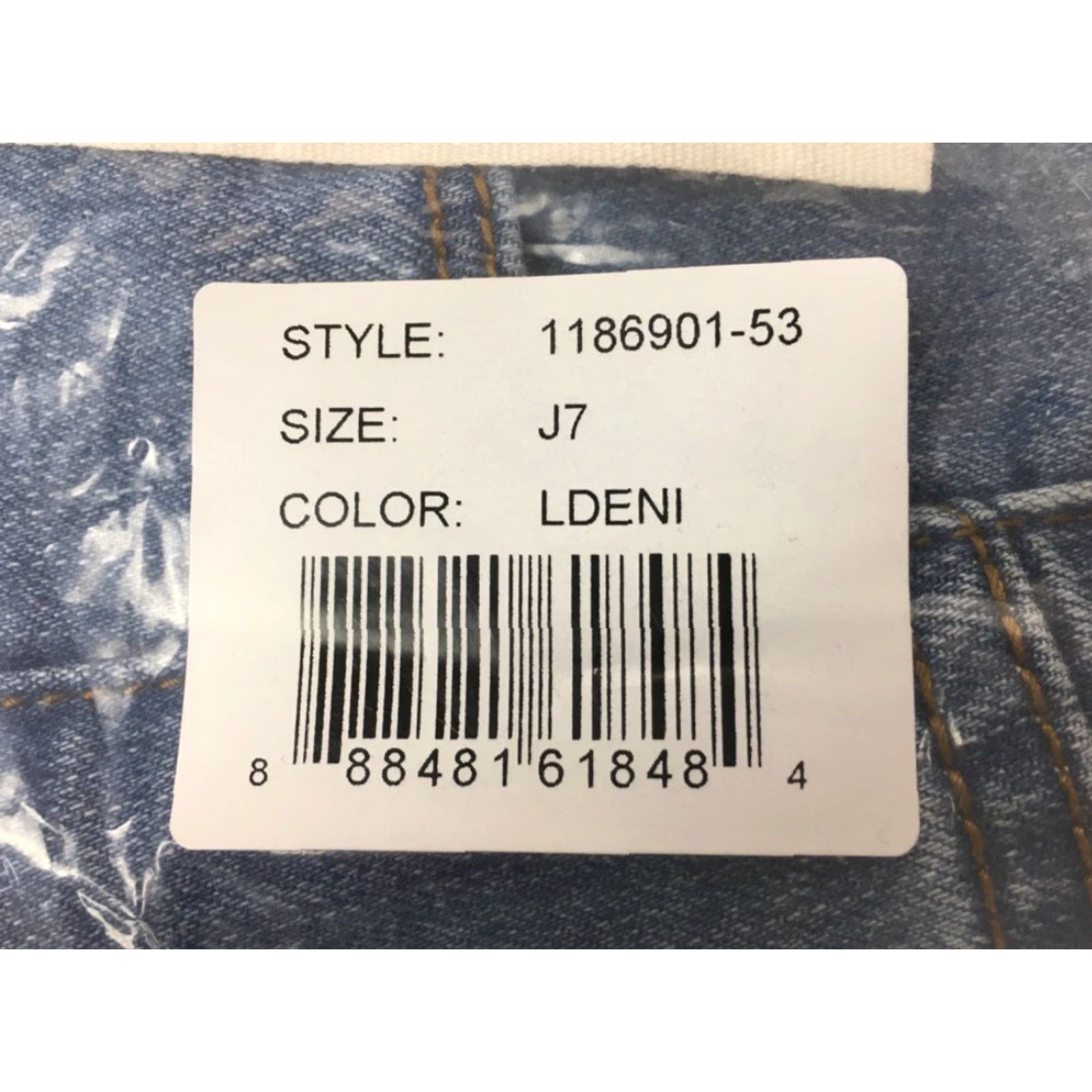 Vintage Maddie Jeans Womens Juniors 7 Blue Skinny Denim High Rise Distressed Pocket Size 28" / US 6 / IT 42 - 6 Thumbnail