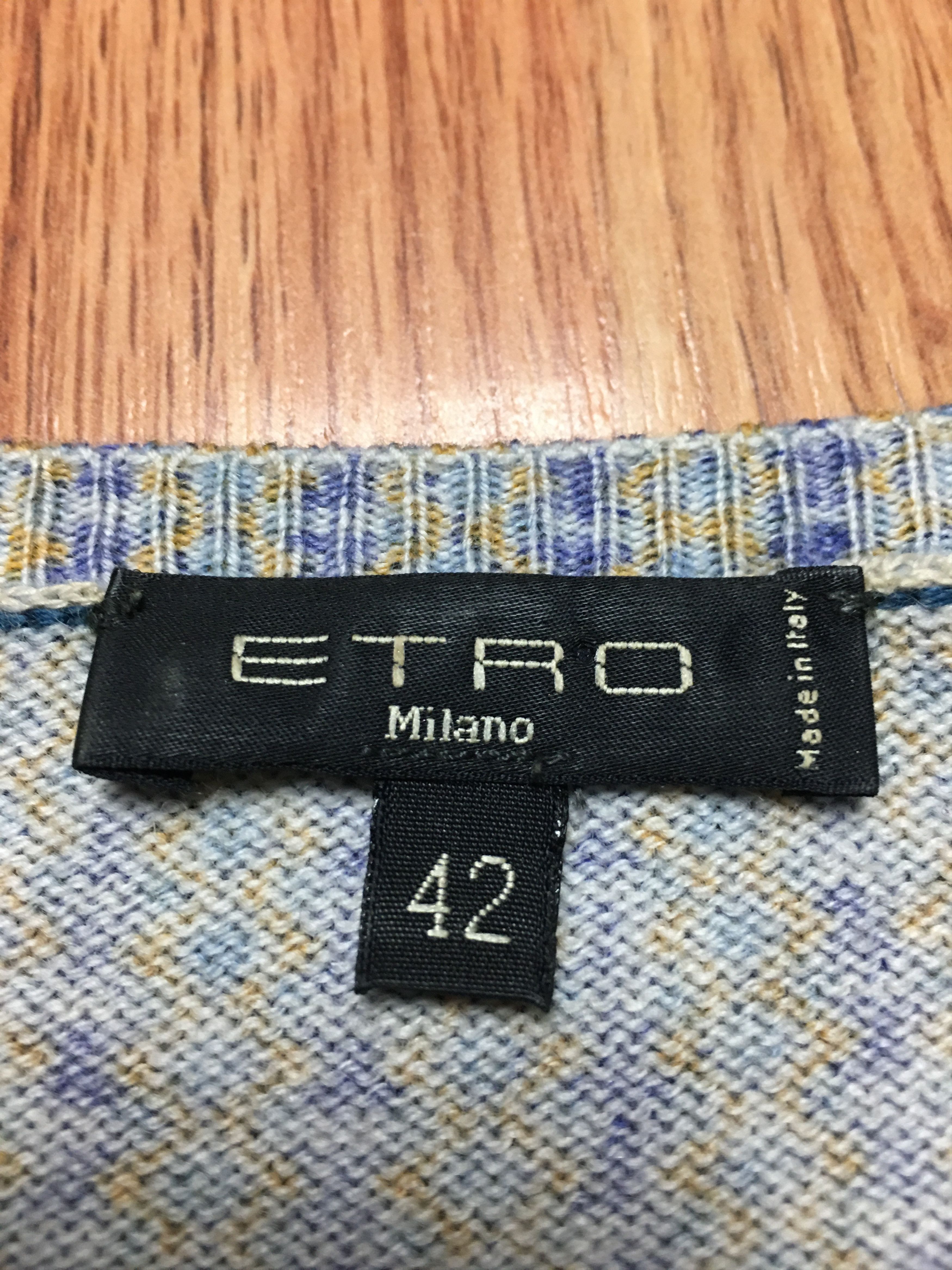 Etro ETRO Milano Wool Cashmere Floral Dress IT 42 Size M / US 6-8 / IT 42-44 - 7 Thumbnail