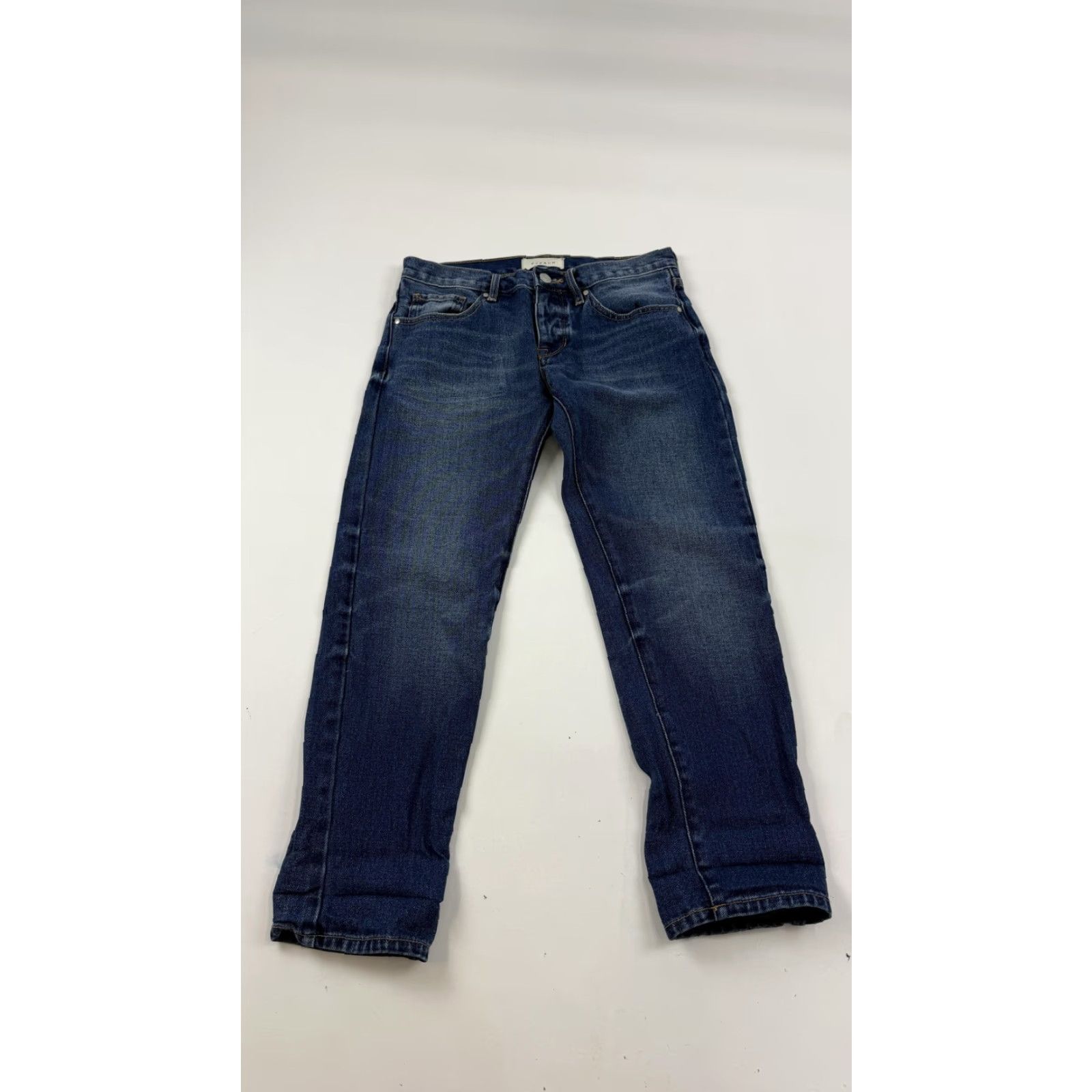 Pacsun PACSUN Jeans Womens 24 Blue Girlfriend Fit Dark Wash Denim Cuffed Hem Size 42" / US 20 - 2 Thumbnail