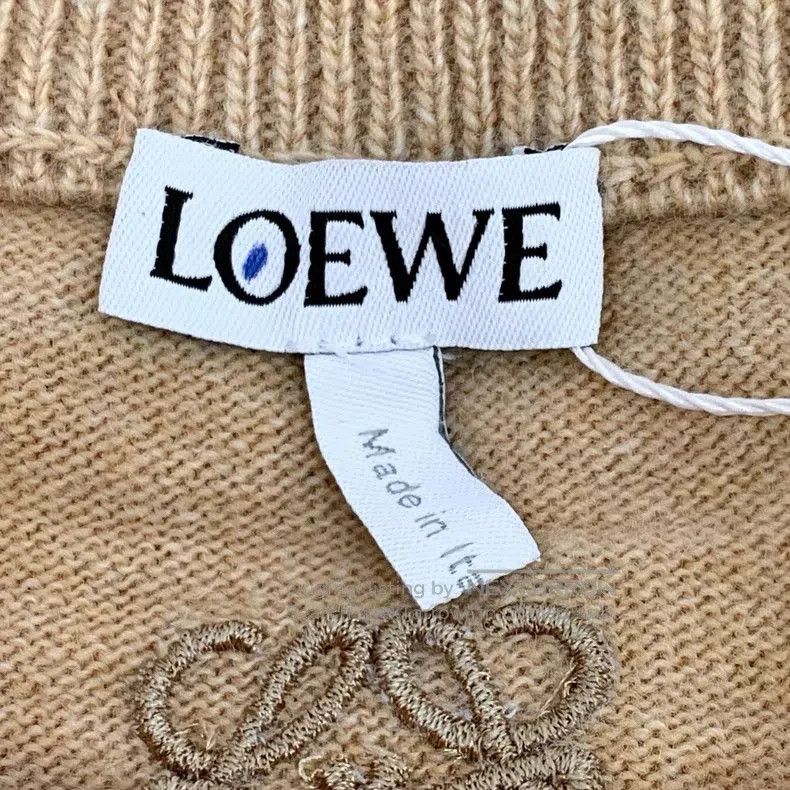 Loewe Loewe Brown Logo Embroidered Backless Sweater. Size US S / EU 44-46 / 1 - 6 Thumbnail