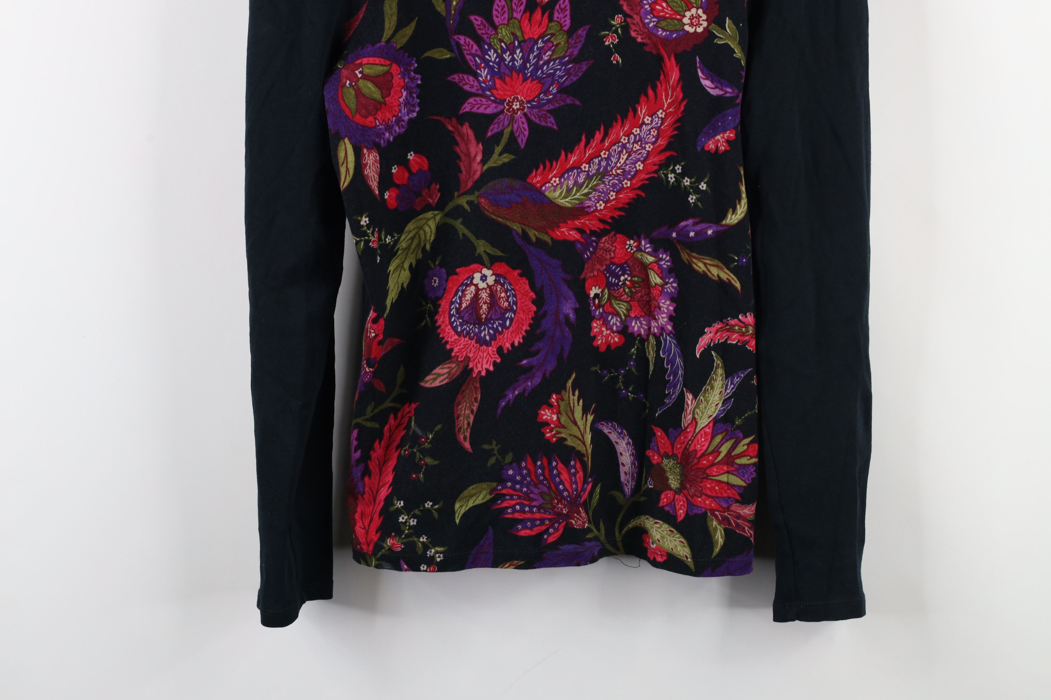 Ralph Lauren × Vintage Vintage 90s Ralph Lauren Cotton Knit Long Sleeve T-Shirt Size L / US 10 / IT 46 - 3 Thumbnail