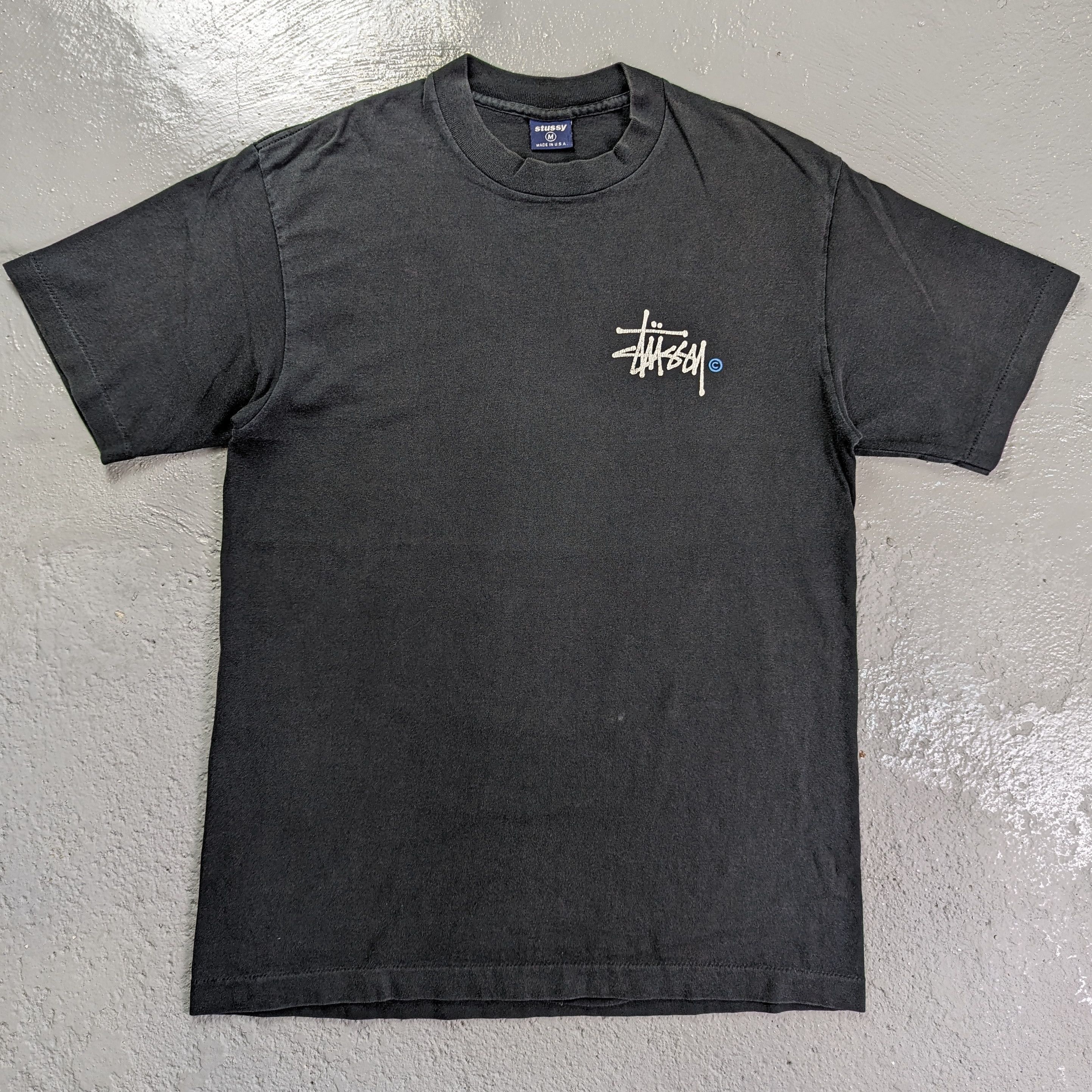 Stussy × Vintage Vintage Late 80s-Early 90s stussy big logo tshirt Size US M / EU 48-50 / 2 - 3 Thumbnail