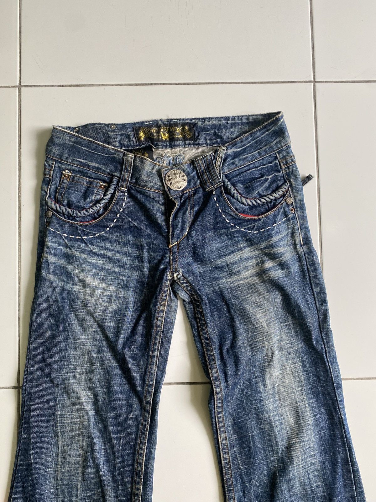 Composition by Kenzo Vintage Red Pepper Japan&co Denim Size 28" / US 6 / IT 42 - 4 Thumbnail