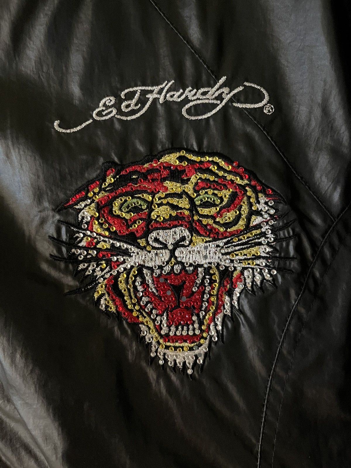 Ed Hardy Vintage Ed Hardy Women’s Rhinestone Studded Jacket Size XL / US 12-14 / IT 48-50 - 2 Thumbnail