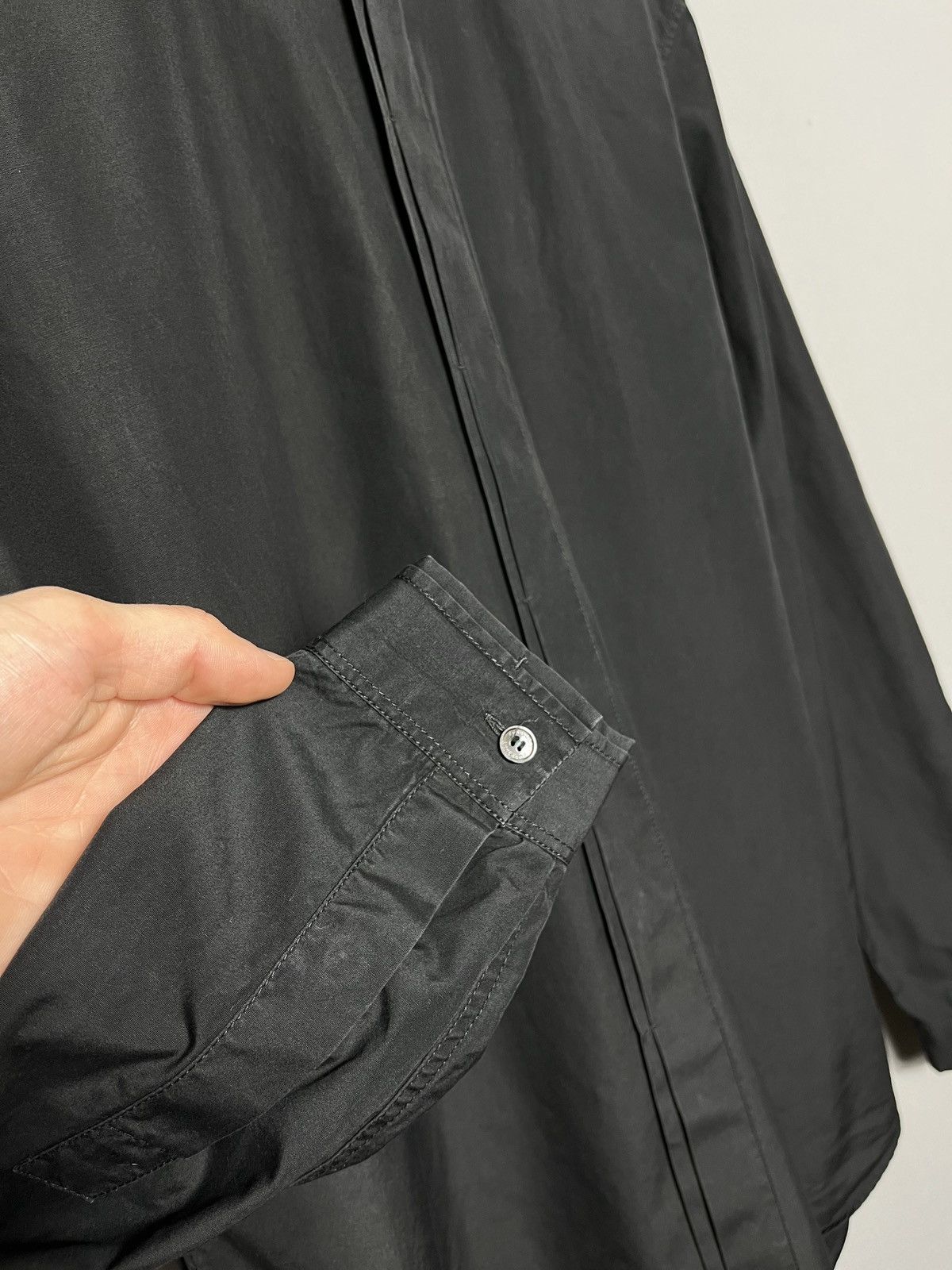Burberry × Vintage Burberry shirt classic button mens long sleeve black Italy Size US XL / EU 56 / 4 - 5 Thumbnail