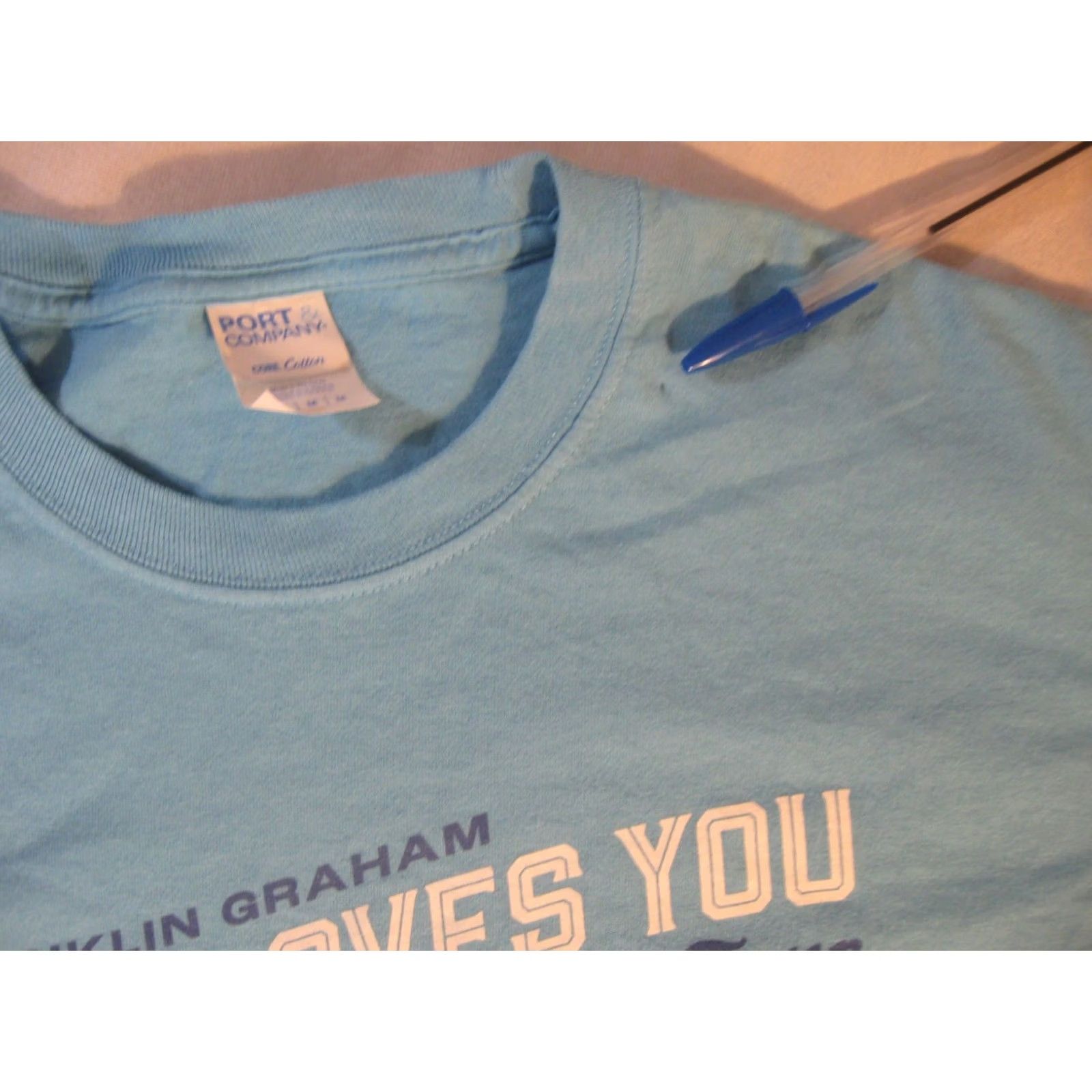 Port & Company FRANKLIN GRAHAM'S God Loves You Tidewater Tour Shirt NEWSBOYS FAITH Men's Medium Size US M / EU 48-50 / 2 - 4 Thumbnail