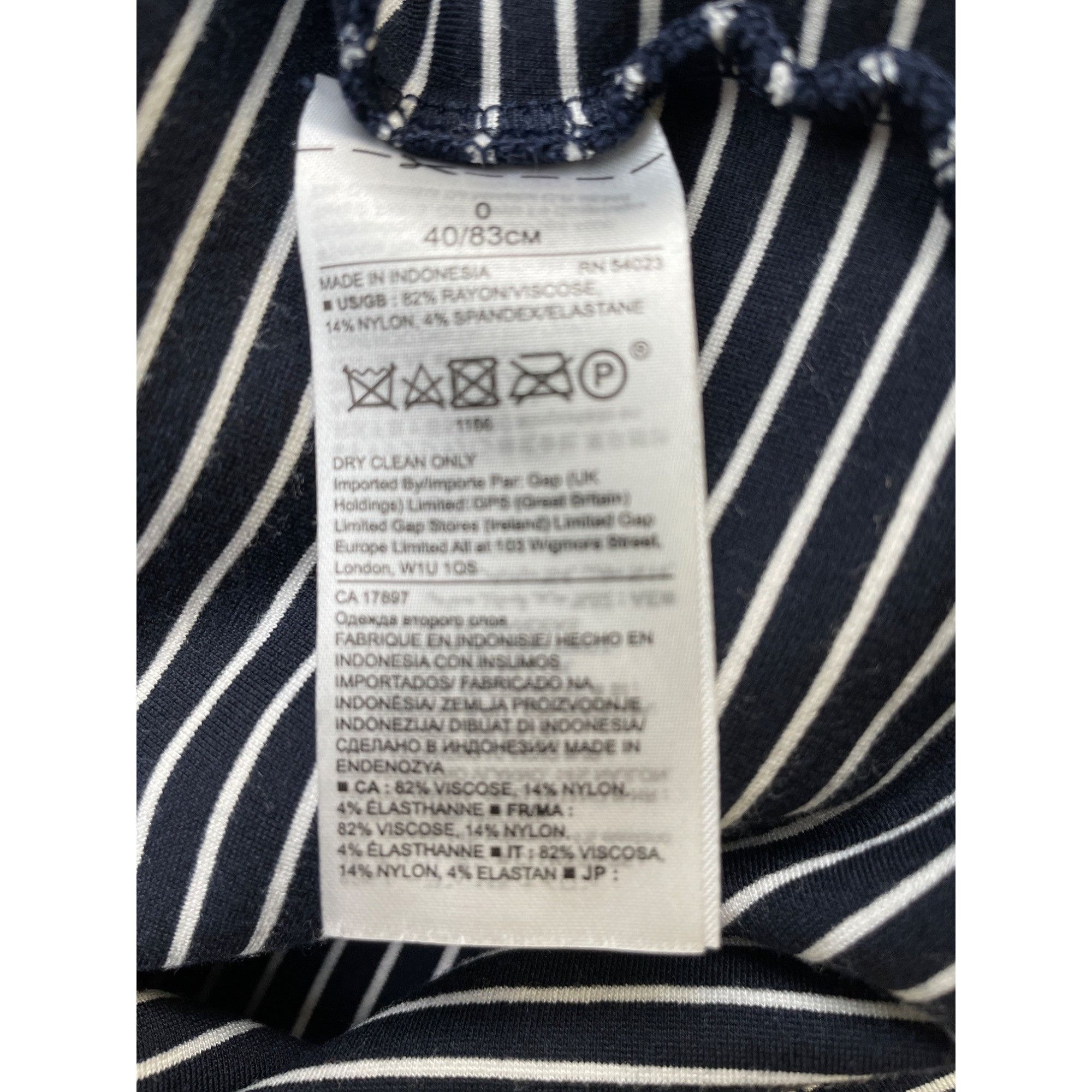 Banana Republic Banana Republic Womens Striped Blue and White Dress Size 0 S Size XS / US 0-2 / IT 36-38 - 6 Thumbnail