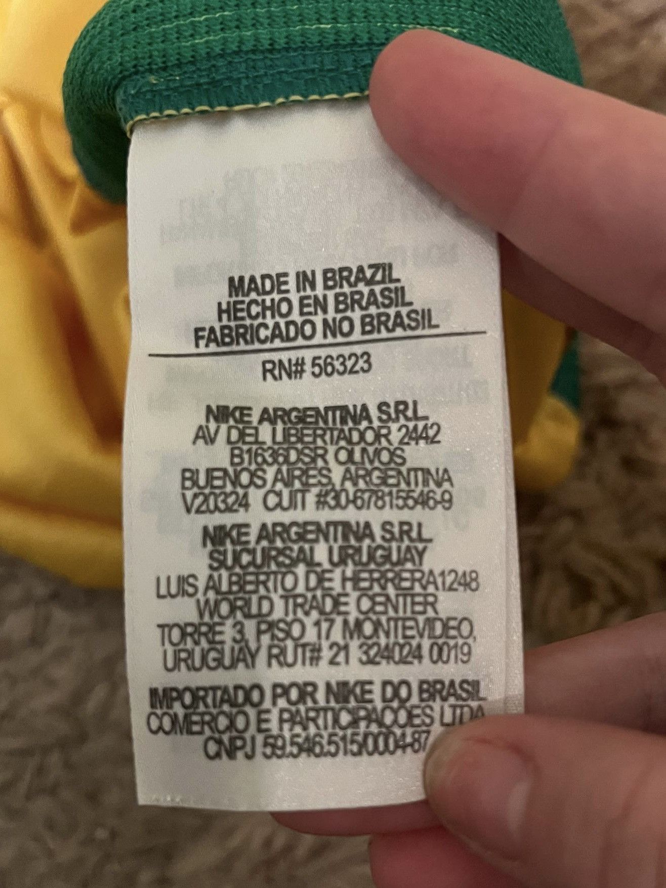 Nike Brasil Nike 2016-2017 Soccer Shirt Size US M / EU 48-50 / 2 - 6 Thumbnail