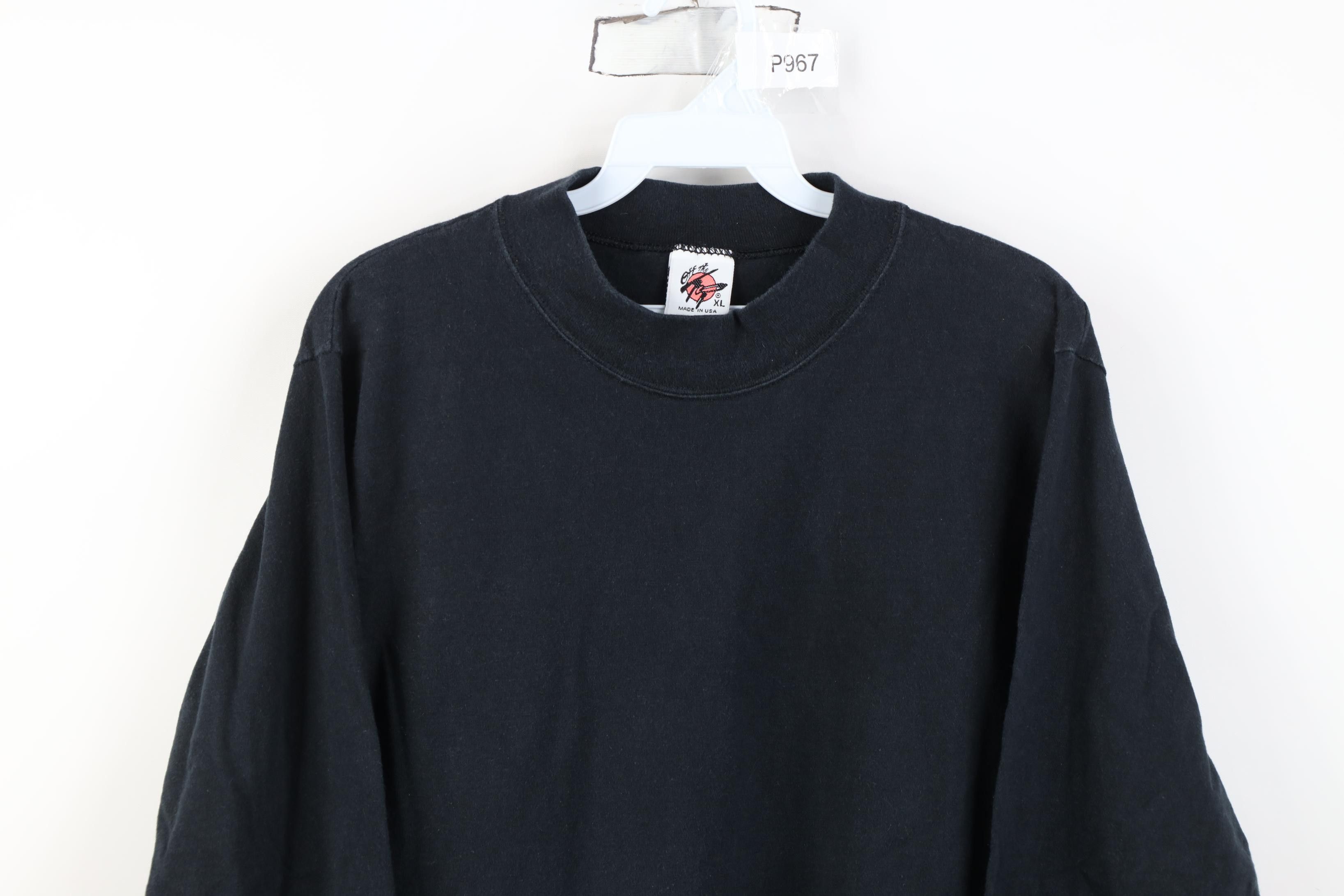 Vintage Vintage 90s Streetwear Mock Neck Long Sleeve T-Shirt USA Size XL / US 12-14 / IT 48-50 - 2 Thumbnail