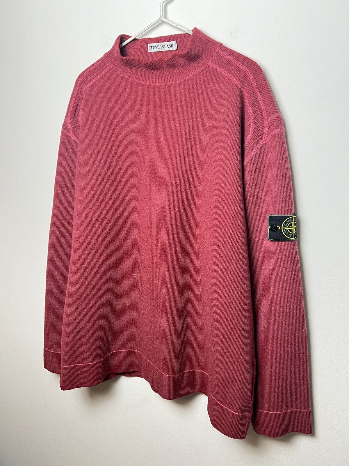Stone Island stone island y2k wool/nylon moc neck sweater Size US L / EU 52-54 / 3 - 3 Thumbnail