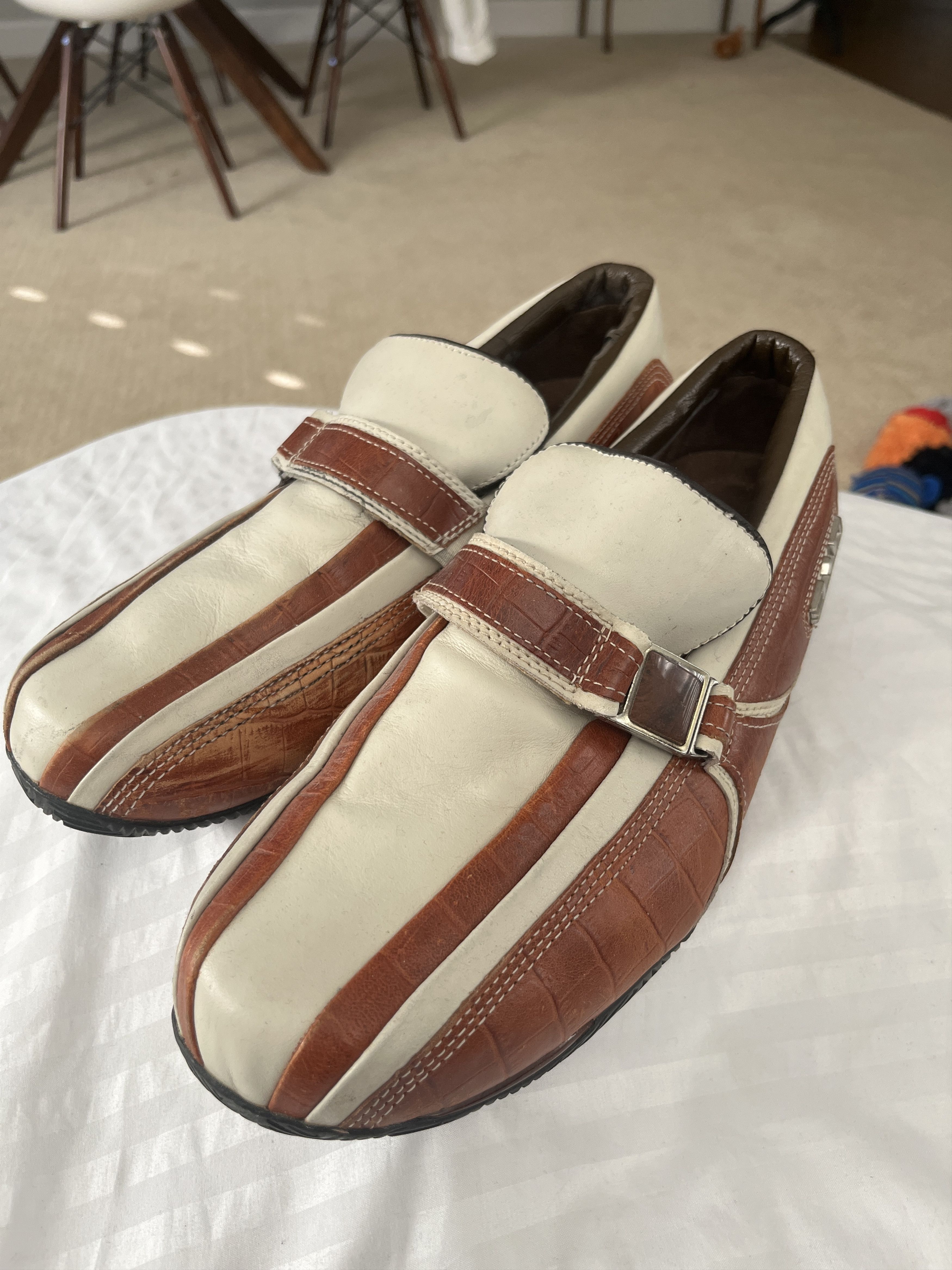Vintage Vintage 310 Motoring Bastide Cognac Croc Loafers Men’s 12 Size US 12 / EU 45 - 1 Thumbnail