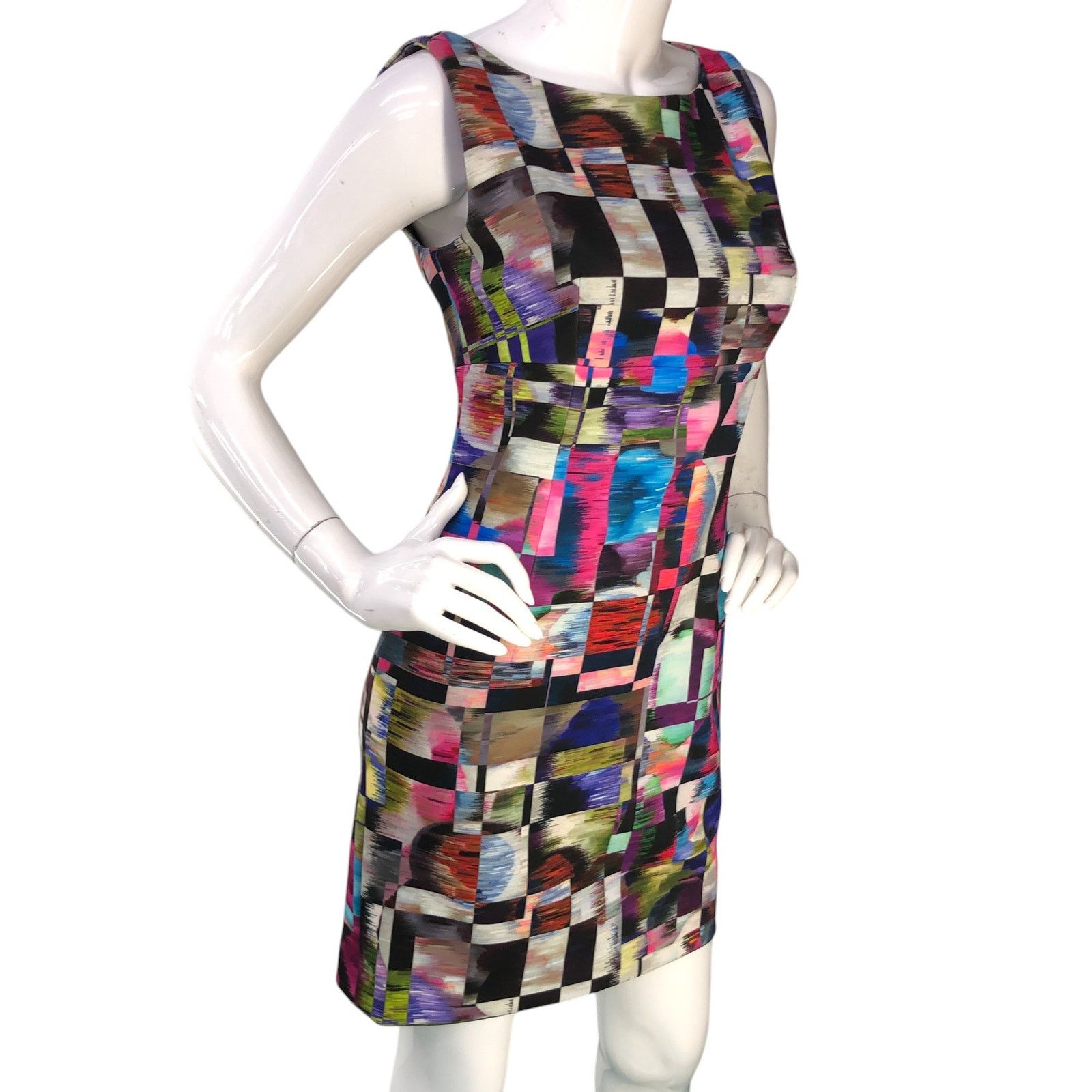MILLY Milly Size 6 Dress Scuba Cubist Print Sheath Sleeveless USA Size M / US 6-8 / IT 42-44 - 10 Thumbnail