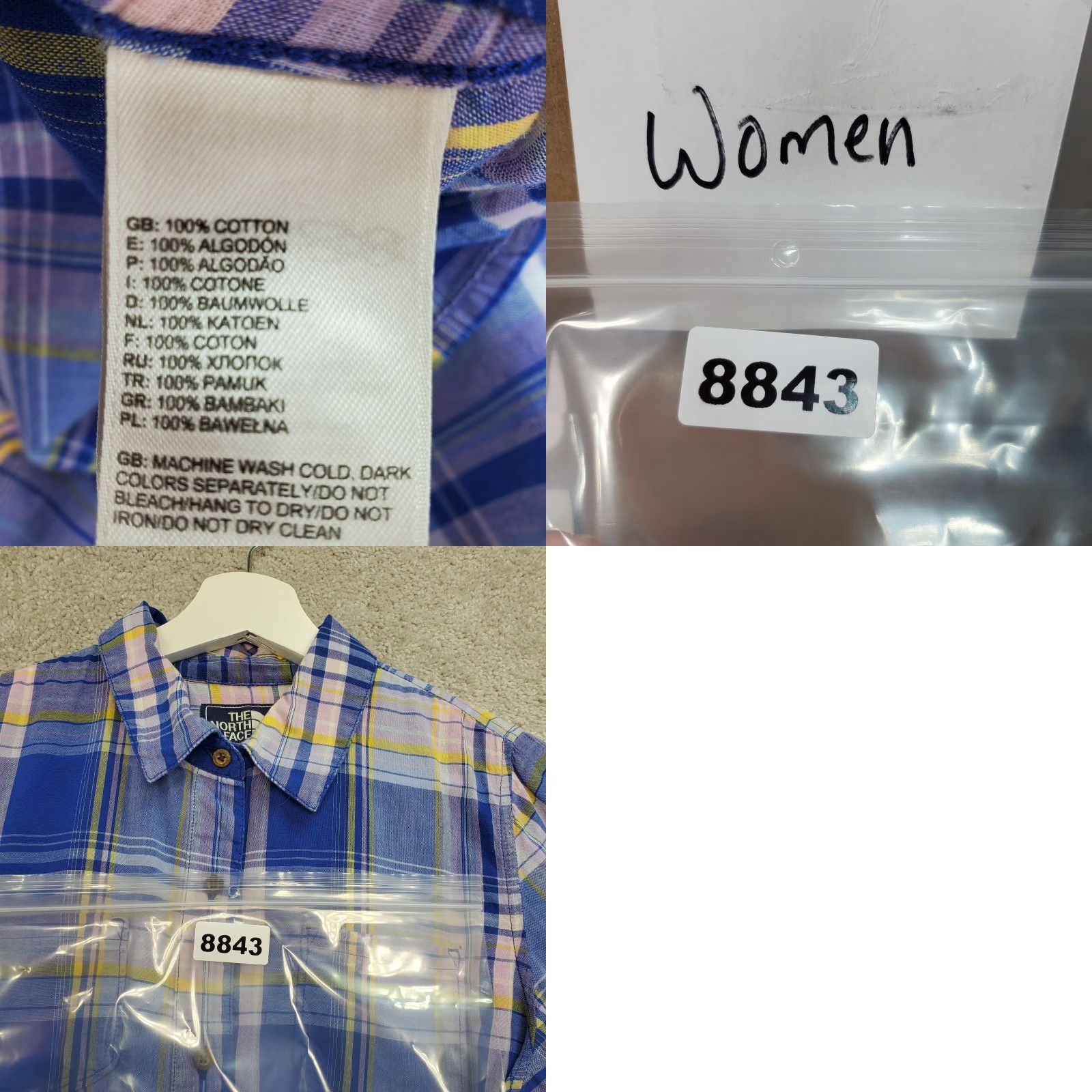 The North Face The North Face Shirt Women Medium Multi Blue Plaid 100% Cotton Pockets Button-Up Size M / US 6-8 / IT 42-44 - 9 Thumbnail