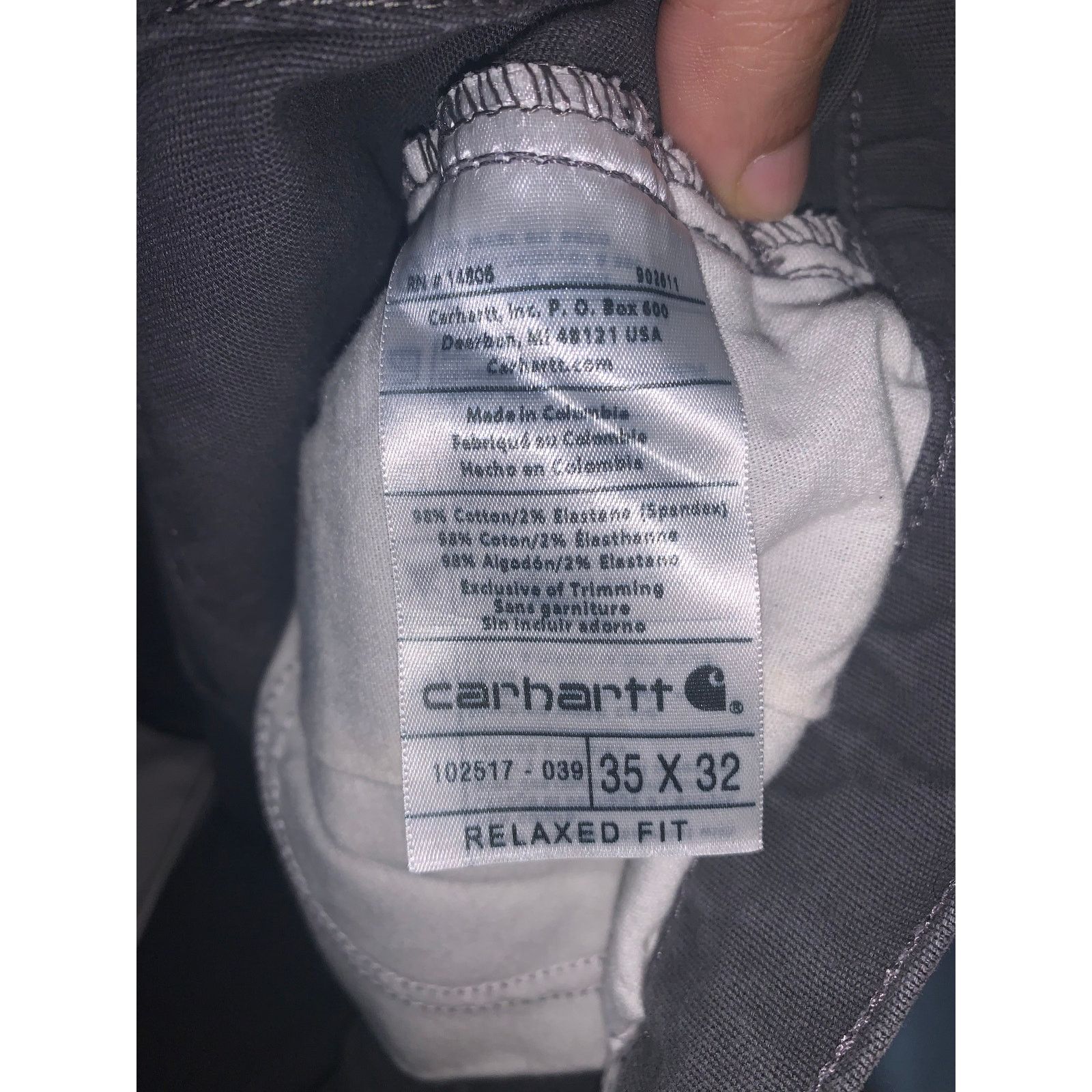 Carhartt Carhartt 102517 Rigby 5 Pocket Pants 35x32 Gravel Flex Size US 35 - 3 Thumbnail