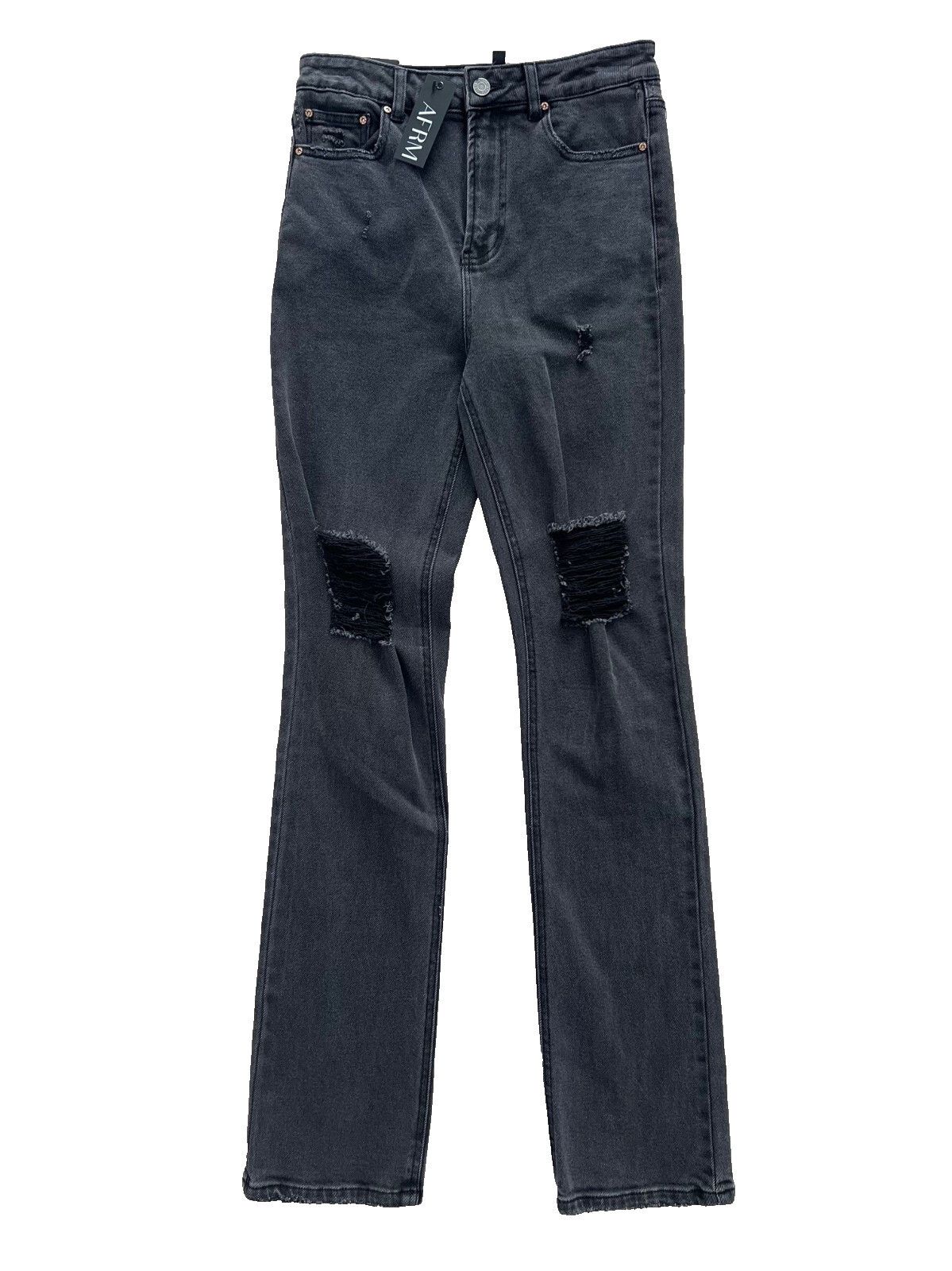 Other AFRM Oden High Rise Wide Leg Jeans Shadow Grey Wash ( 29 ) Size 29" - 1 Thumbnail
