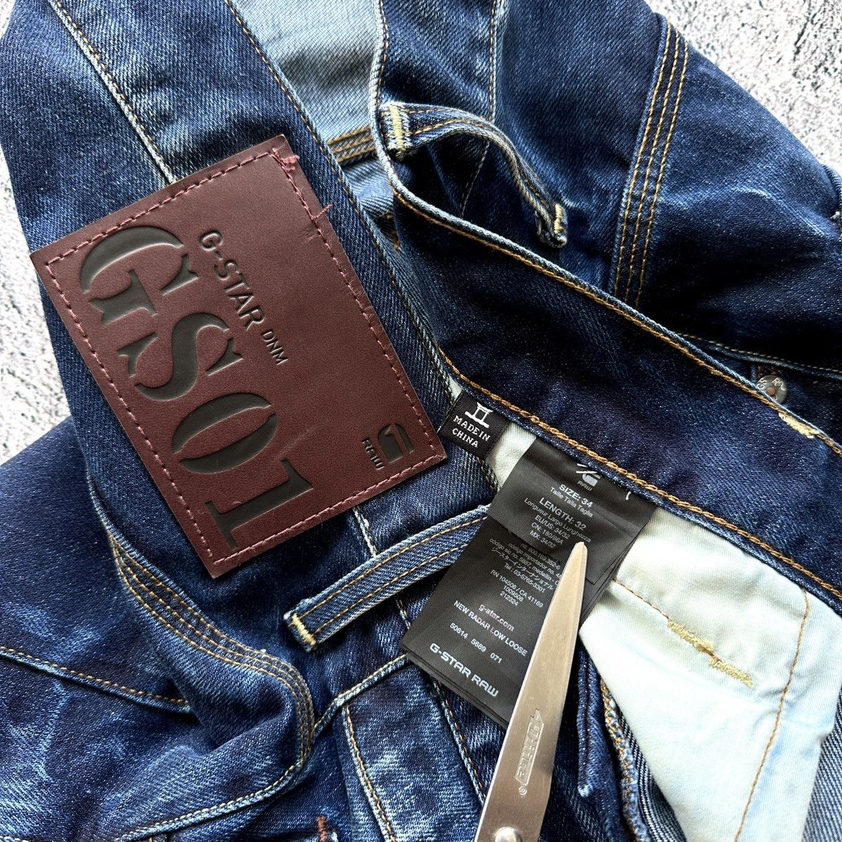 G-Star Men’s Jeans G-Star Raw New Radar Low Loose Blue Size: 34/32 Size US 34 / EU 50 - 11 Thumbnail