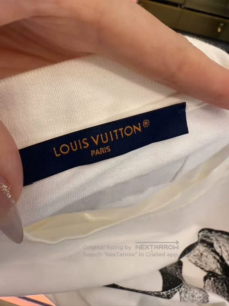 Louis Vuitton Louis Vuitton White dove printed short sleeve T-shirt Size US XL / EU 56 / 4 - 7 Thumbnail