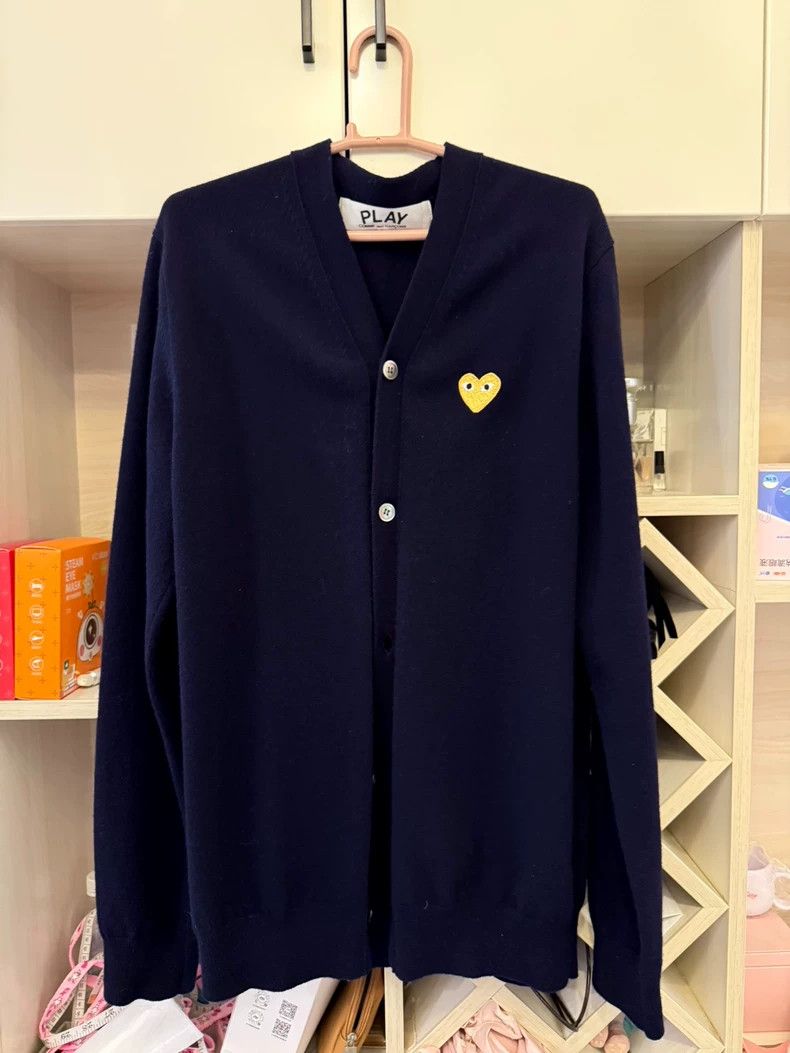 Comme des Garcons Comme Des Garcons Dark blue cardigan Size US XL / EU 56 / 4 - 2 Thumbnail