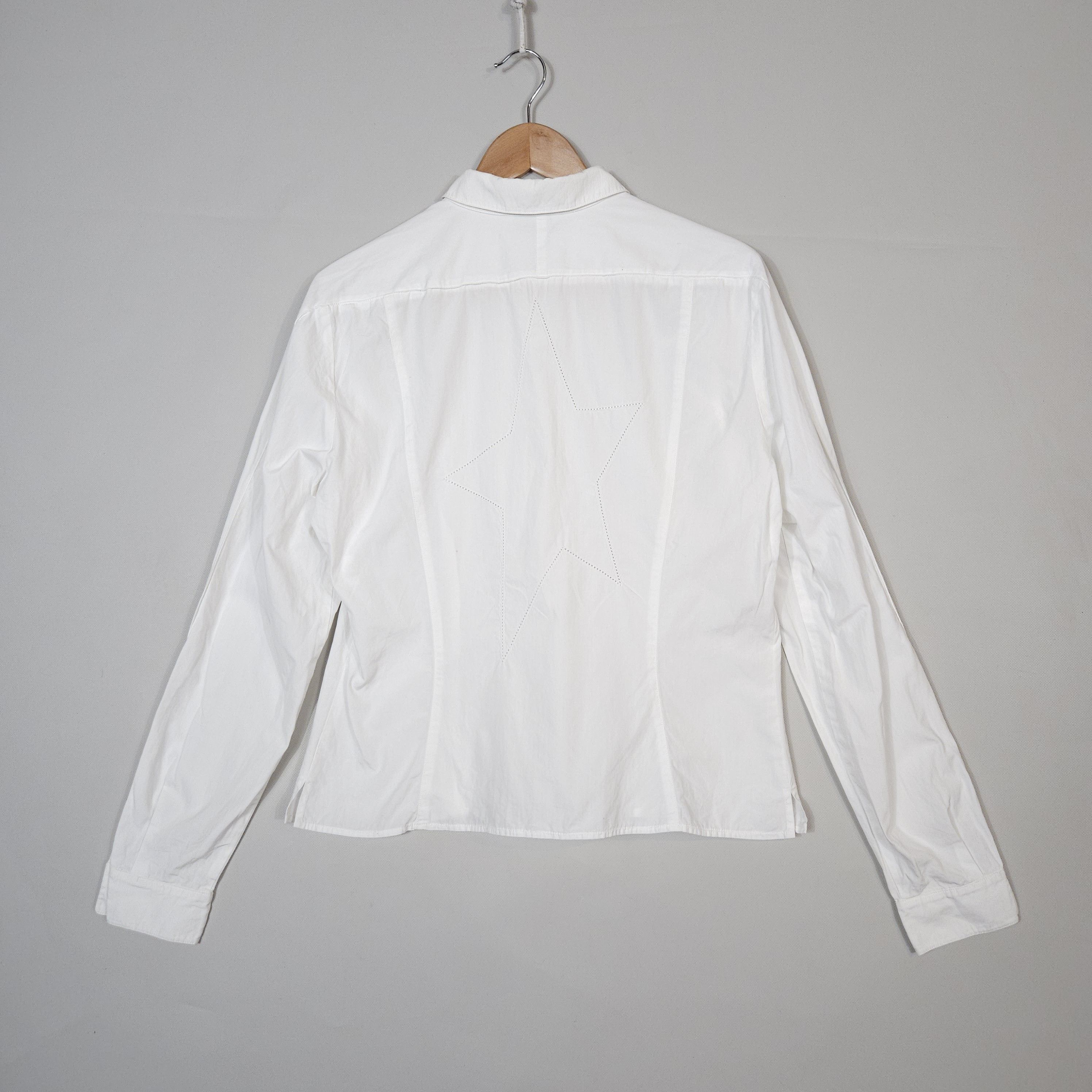 Mugler × Thierry Mugler × Vintage Vintage Thierry Mugler Blouse White Star Perforation size M Size M / US 6-8 / IT 42-44 - 4 Thumbnail