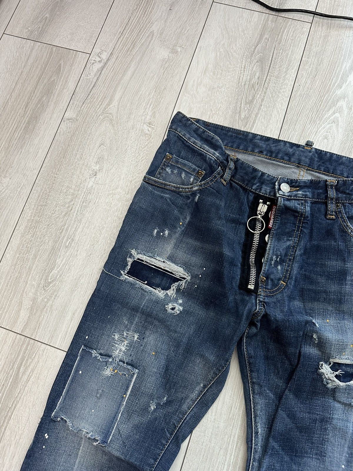 Dsquared2 Dsquared2 Skater Distressed Denim Jeans Pants (A034) Size US 34 / EU 50 - 3 Thumbnail