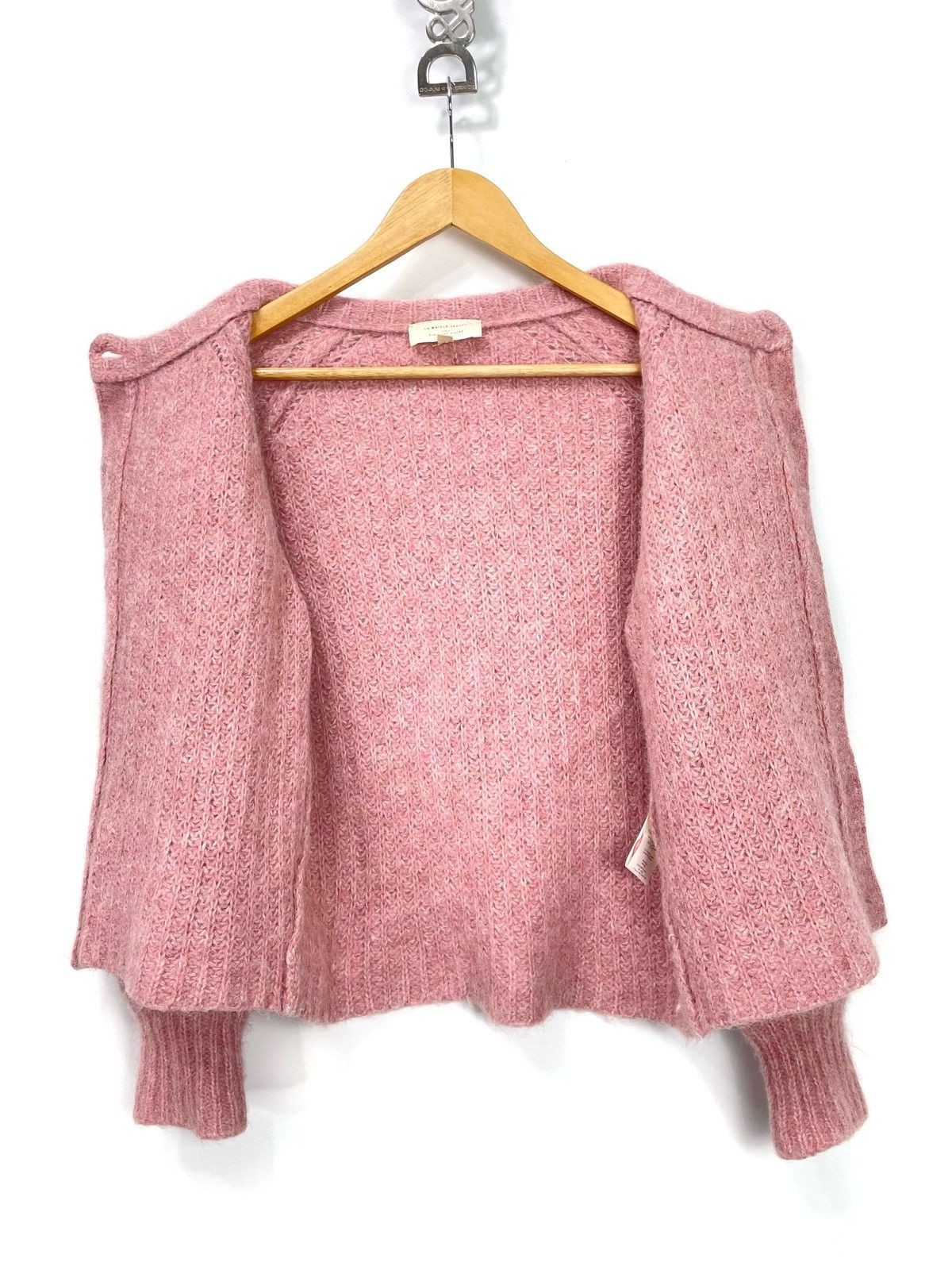 Sezane La Maille Sézane Pink Alpaca Blend Button-Up Raglan Cardigan Size XS / US 0-2 / IT 36-38 - 6 Thumbnail